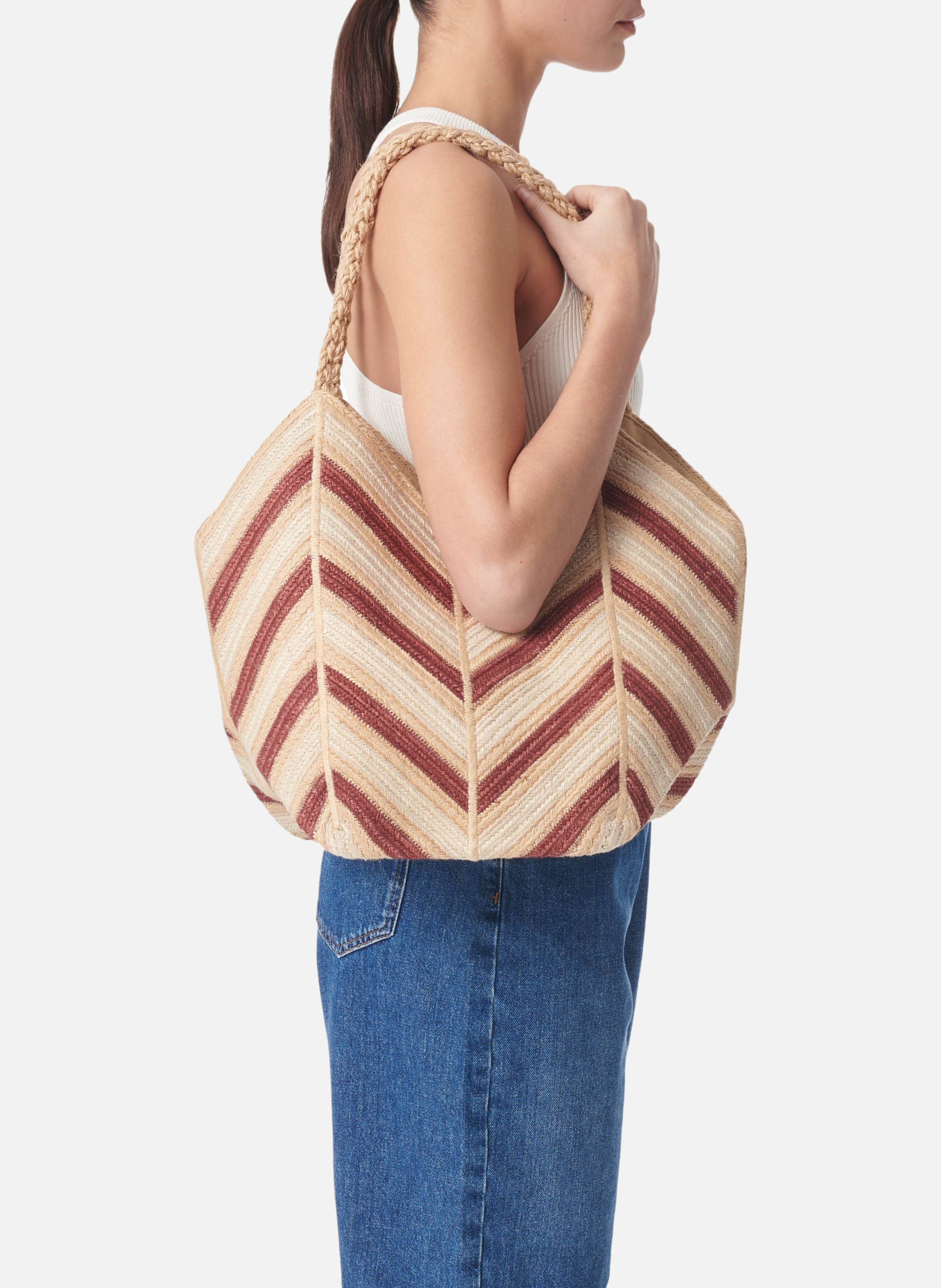 Panier en jute VANESSA BRUNO Multicolore