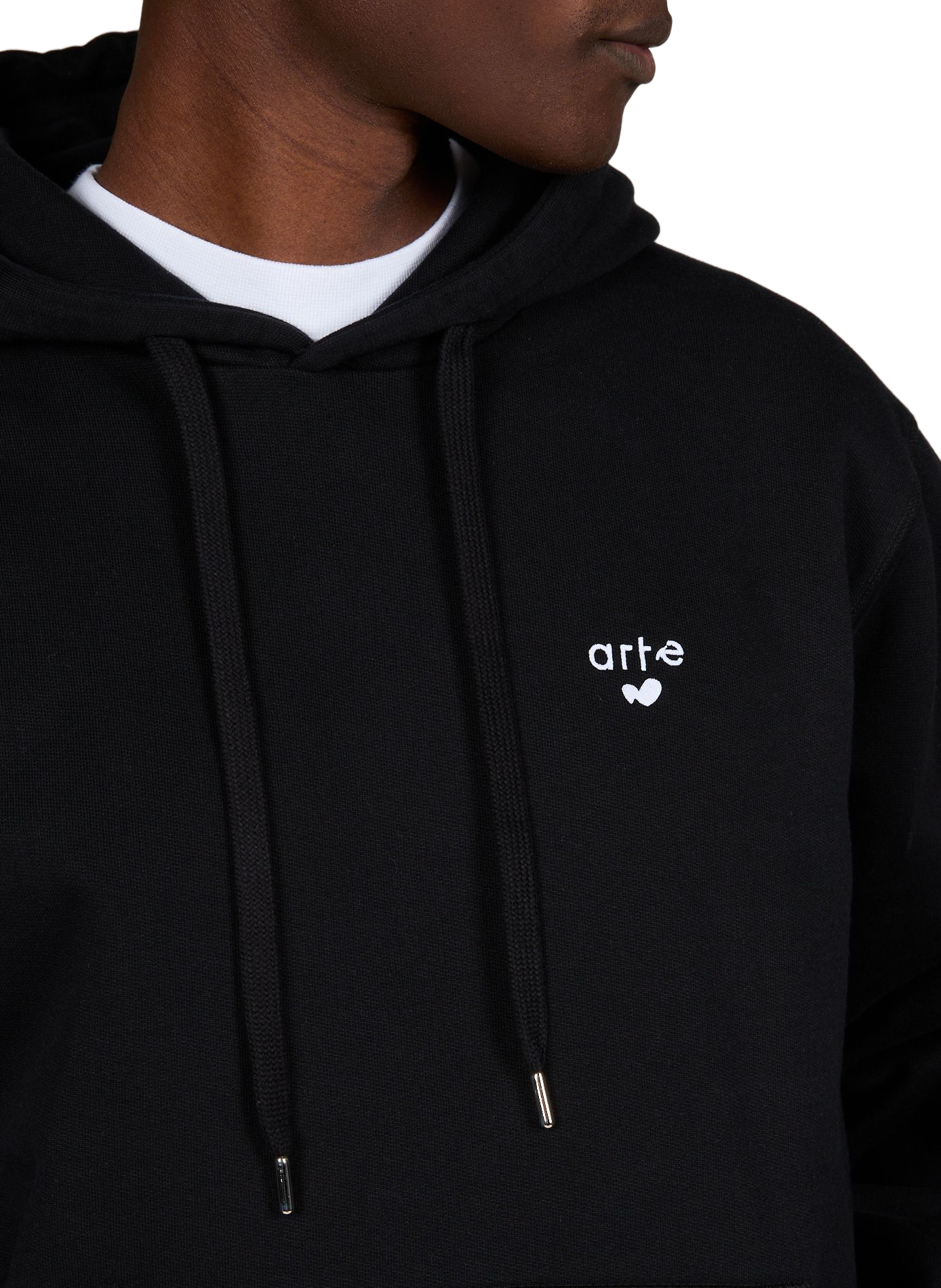 Sweat à capuche en coton ARTE ANTWERP Noir