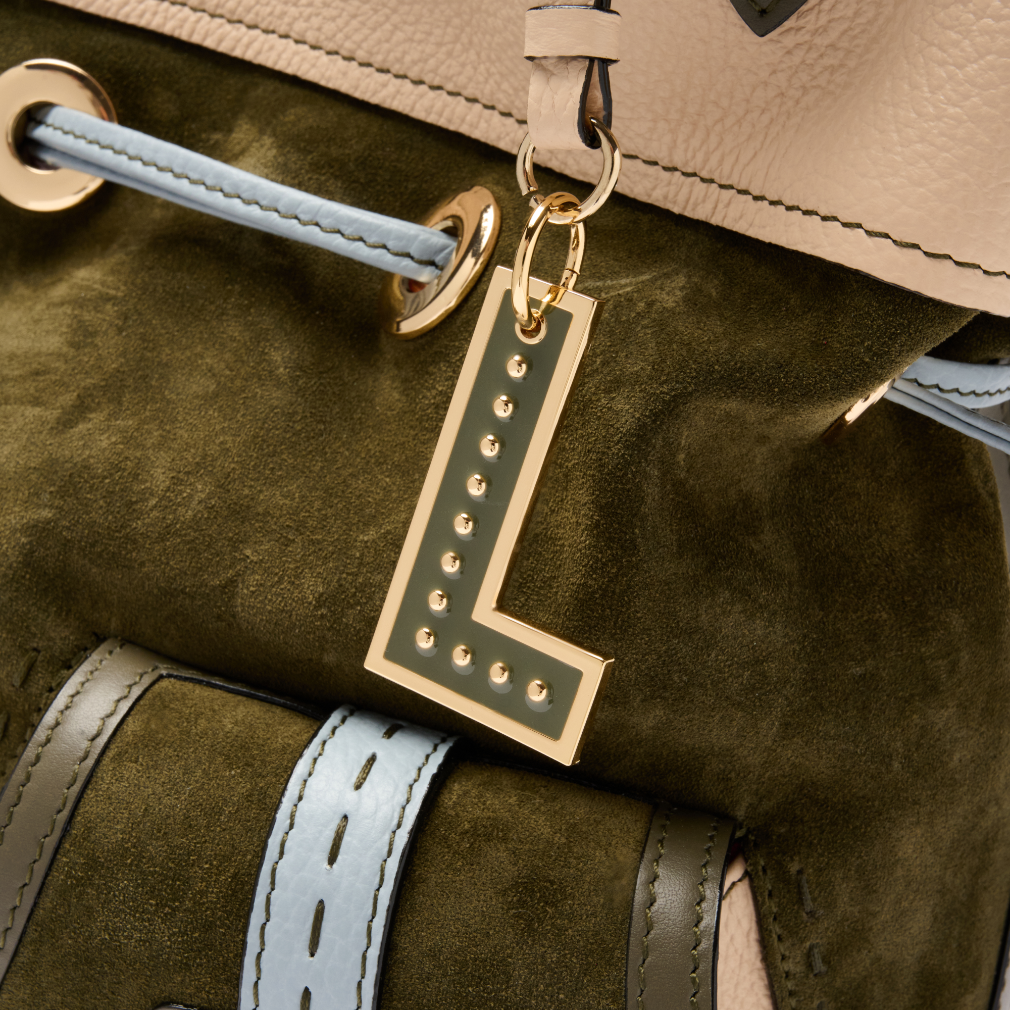 Sac seau m premier flirt de lancel en cuir LANCEL Vert