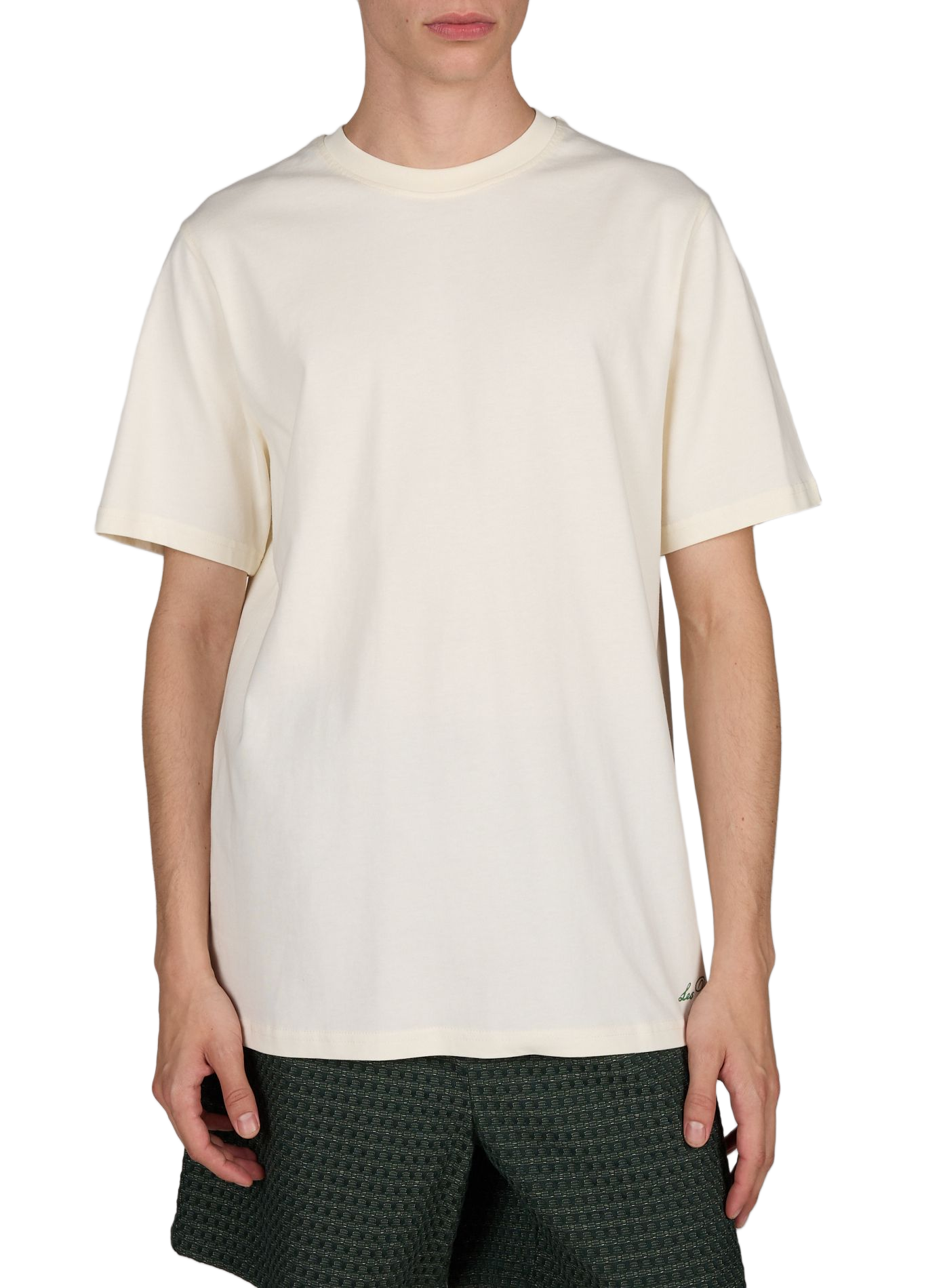 Short-sleeve cotton pullover LES DEUX White