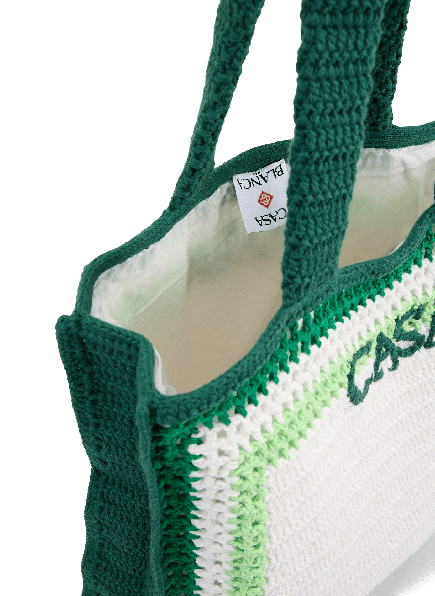 Strandtasche aus gestreifter Häkelarbeit CASABLANCA PARIS Mehrfarbig