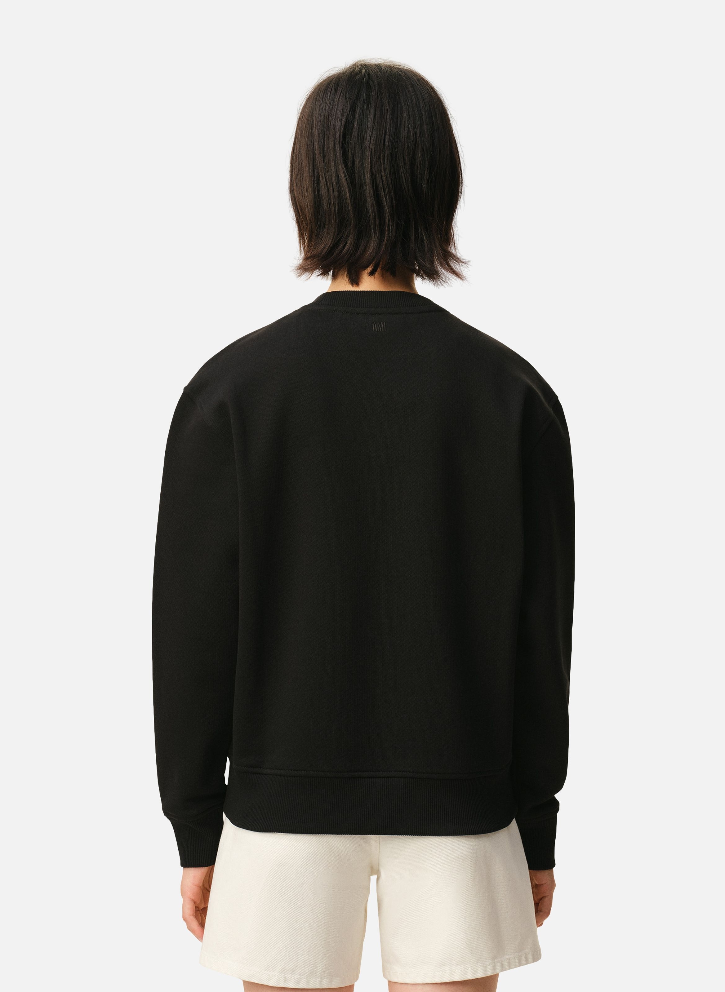 Sweatshirt ami de coeur rouge unisexe AMI PARIS Noir