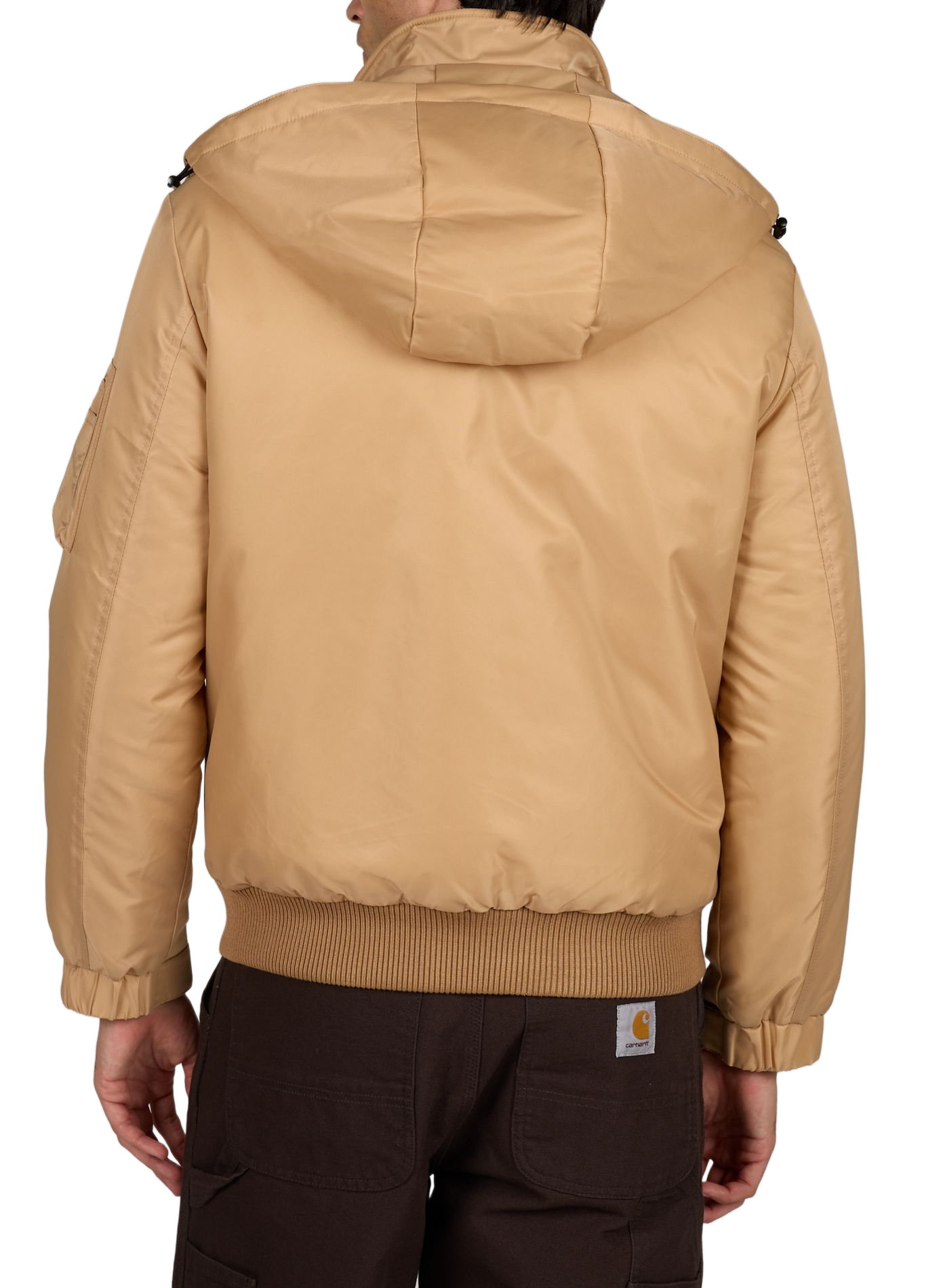 Jas met capuchon en opstaande kraag BOMBERS ORIGINAL Beige
