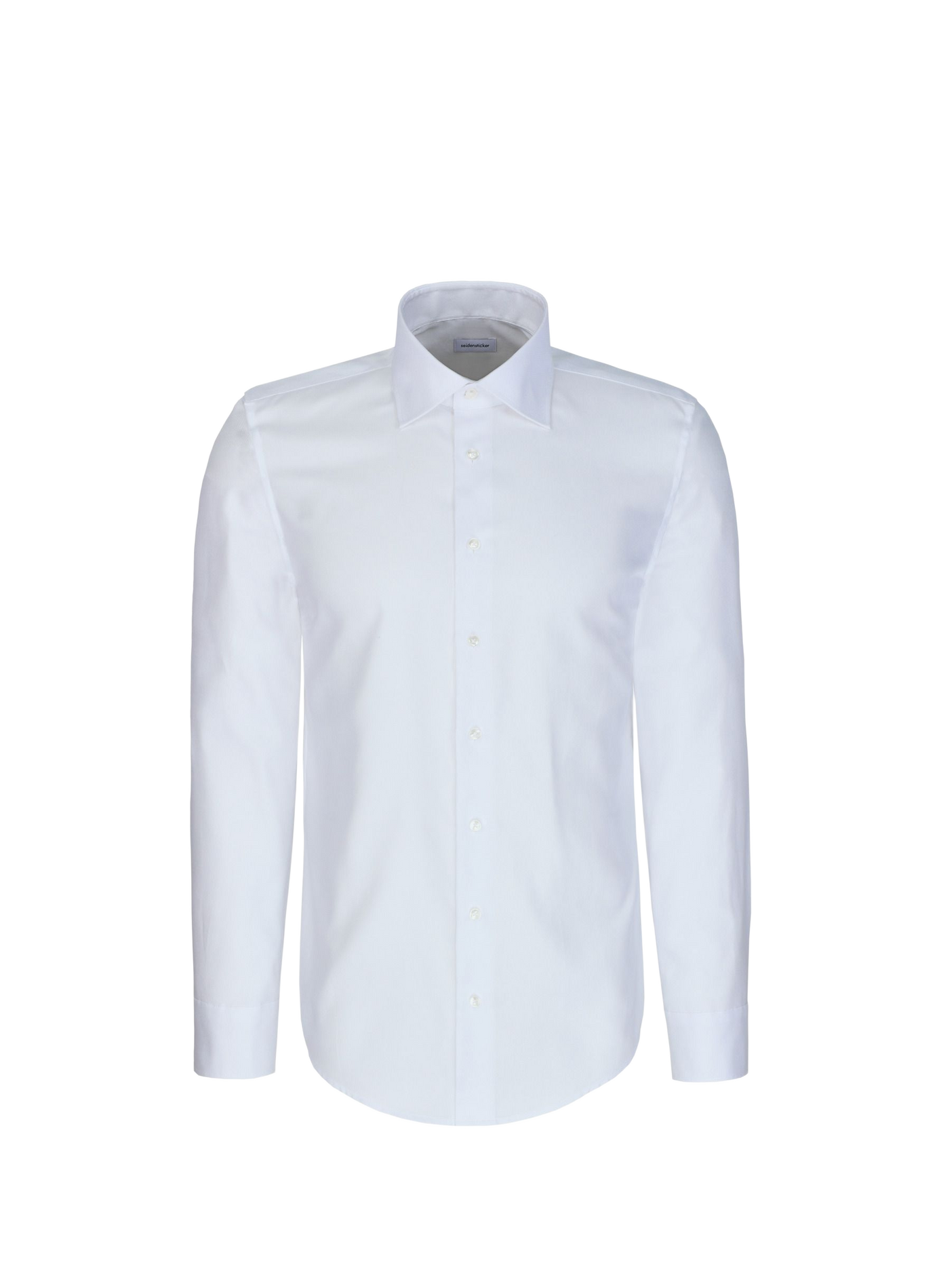 Straight classic collar shirt in cotton SEIDENSTICKER White