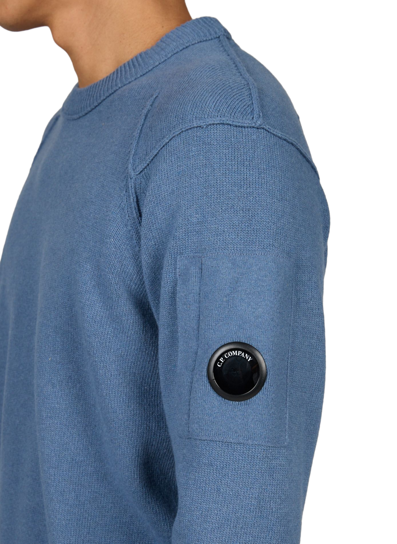 Straight wool blend pants CP COMPANY Blue