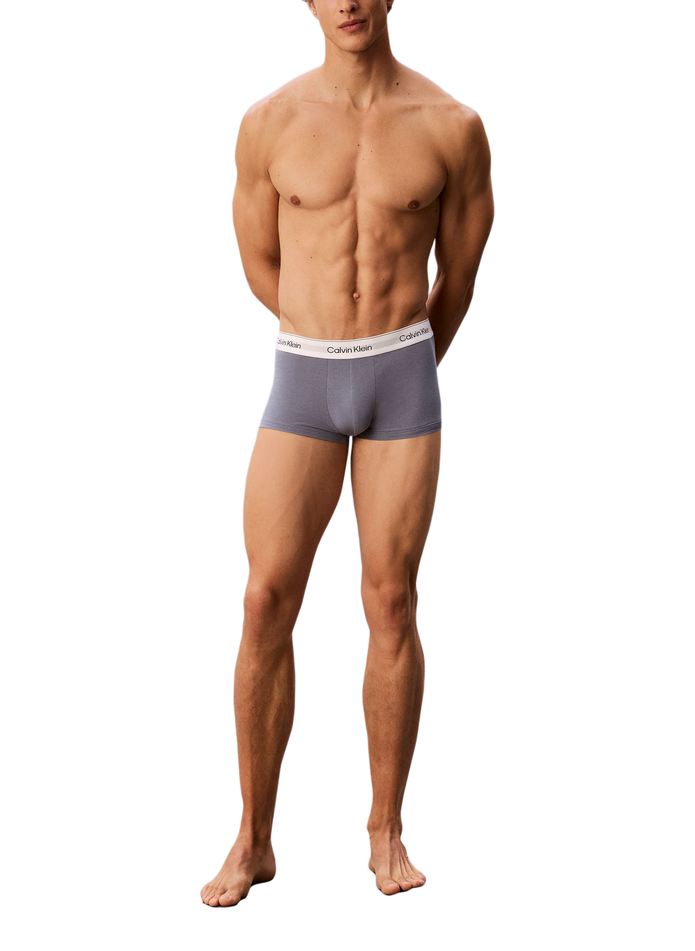 Lot de 3 boxers en coton mélangé CALVIN KLEIN Gris