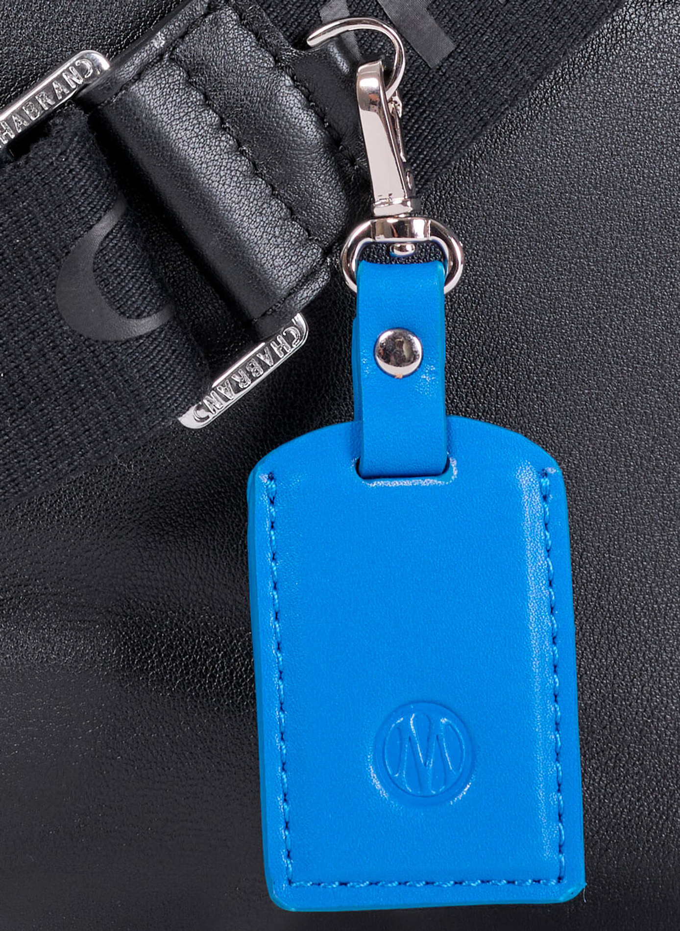 OM x Chabrand leather crossbody bag CHABRAND Black