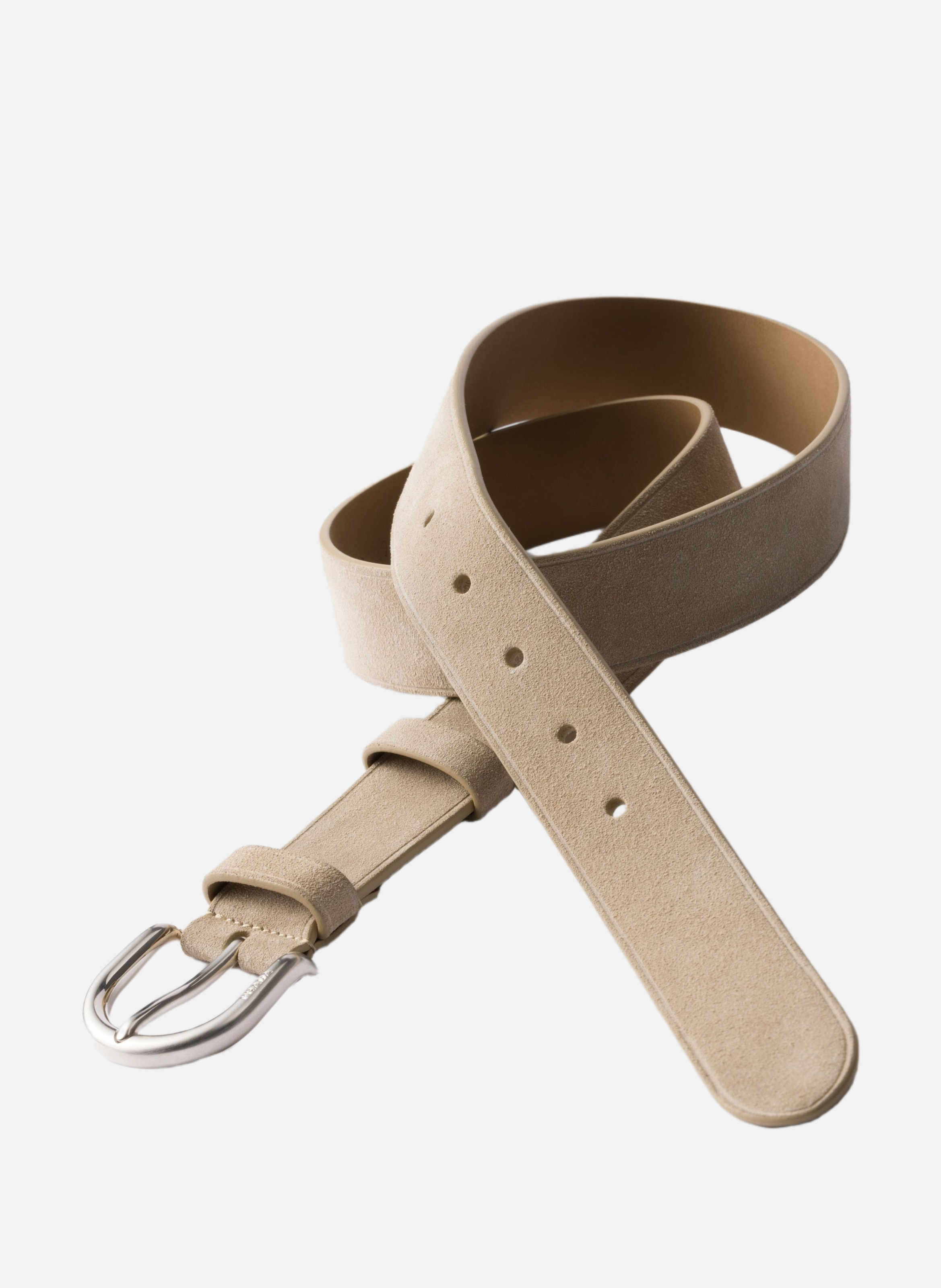 Ceinture en veau velours PRADA Beige