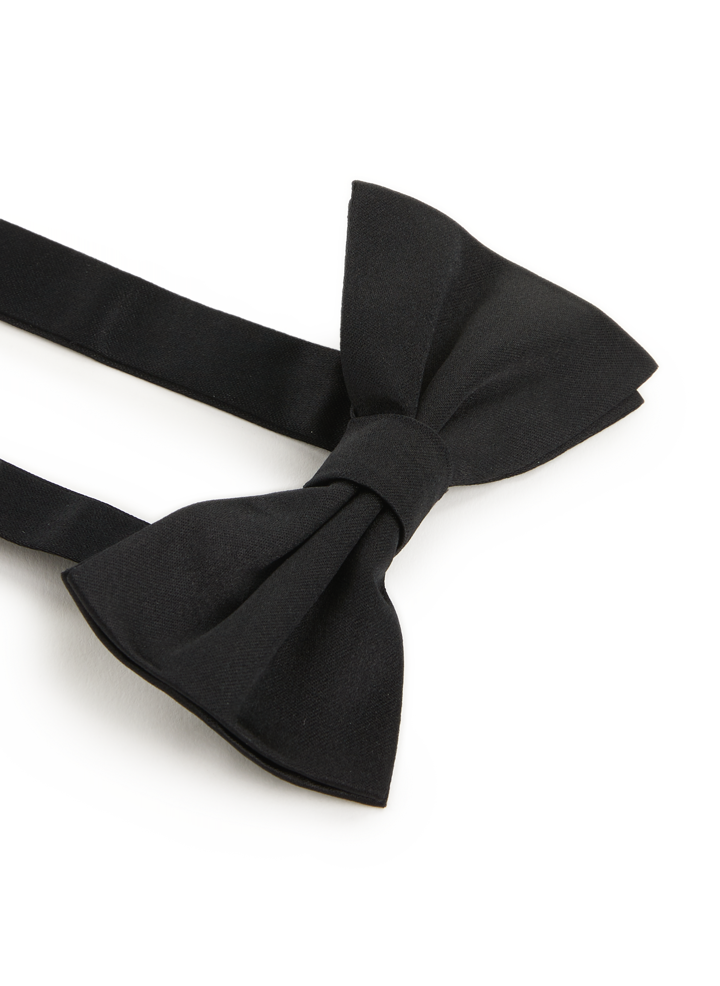 Silk satin bow tie AU PRINTEMPS PARIS Black
