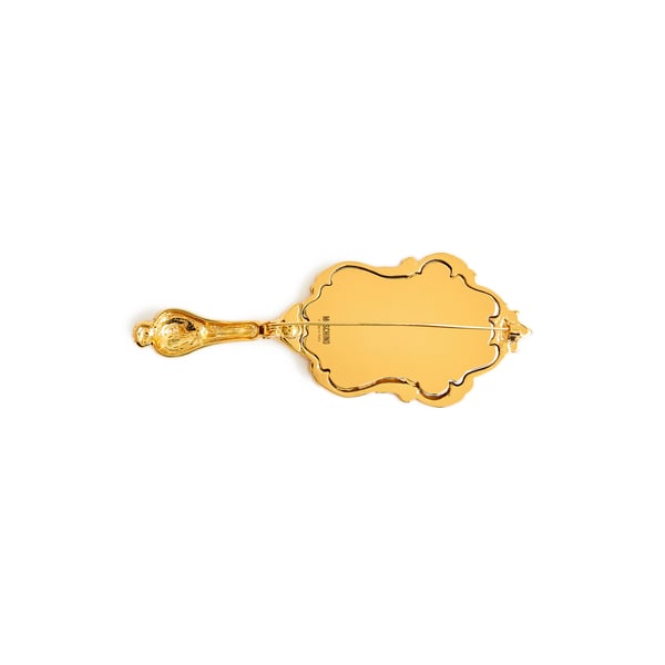 Broche forme miroir