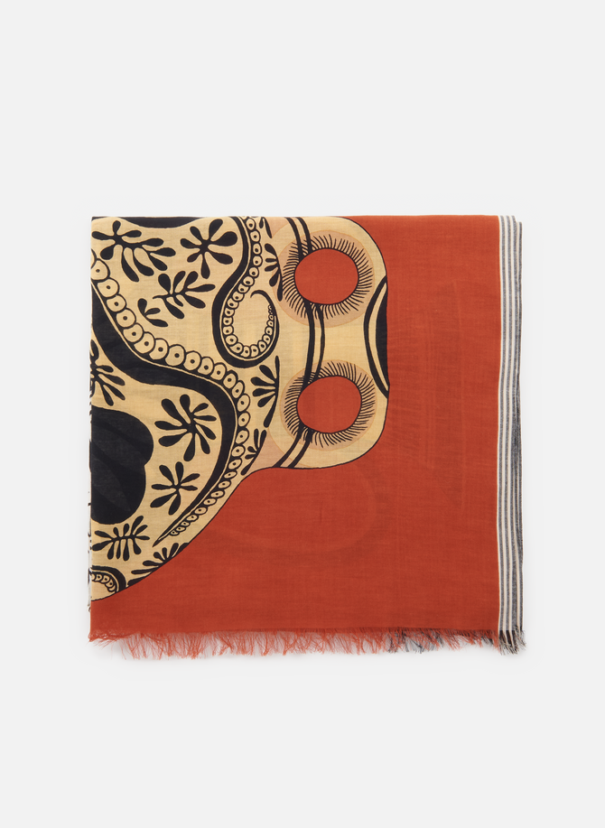 INOUI printed cotton scarf