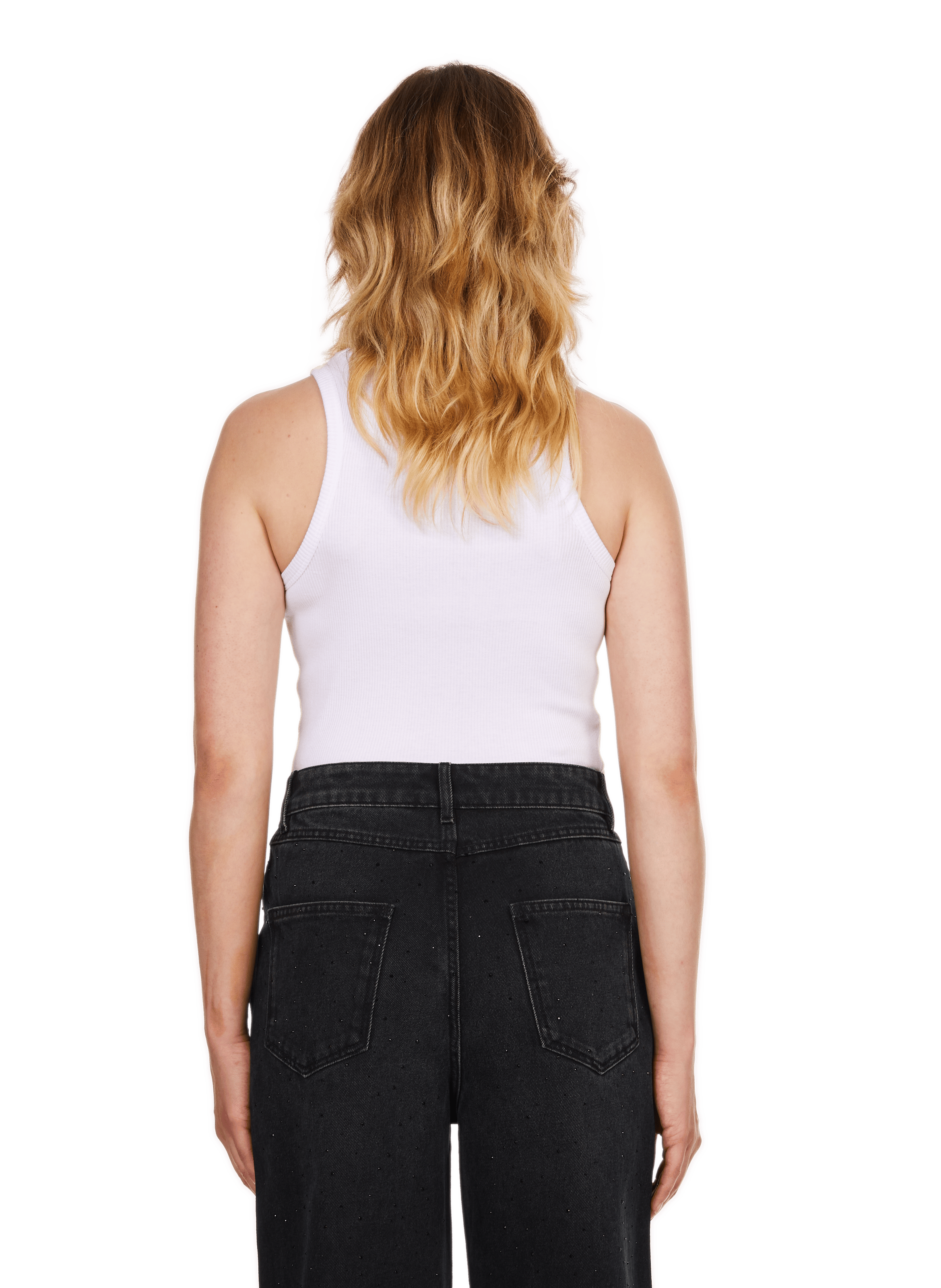 Cotton tank top  SAISON 1865 White