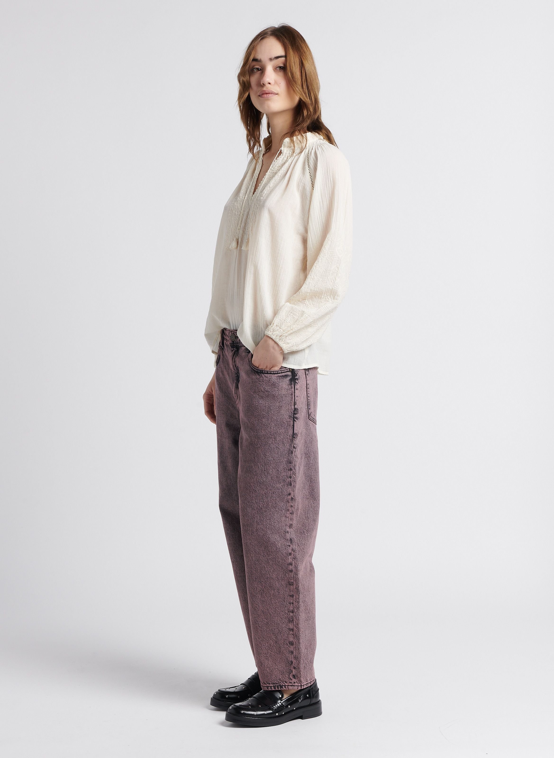 Mocassins à studs en cuir mirnou JONAK Noir