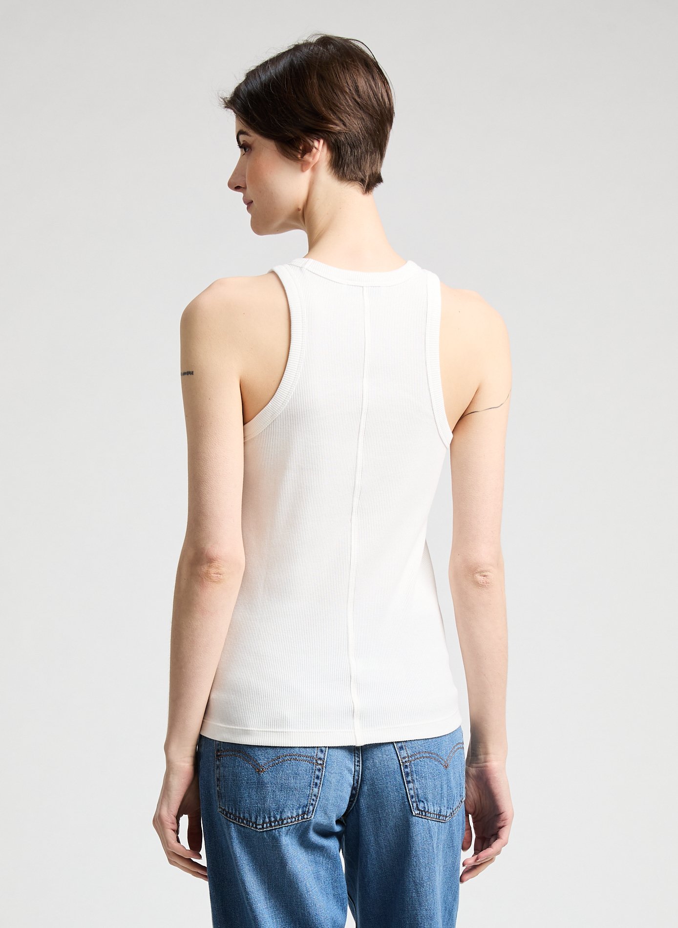 Débardeur en coton LACOSTE Blanc