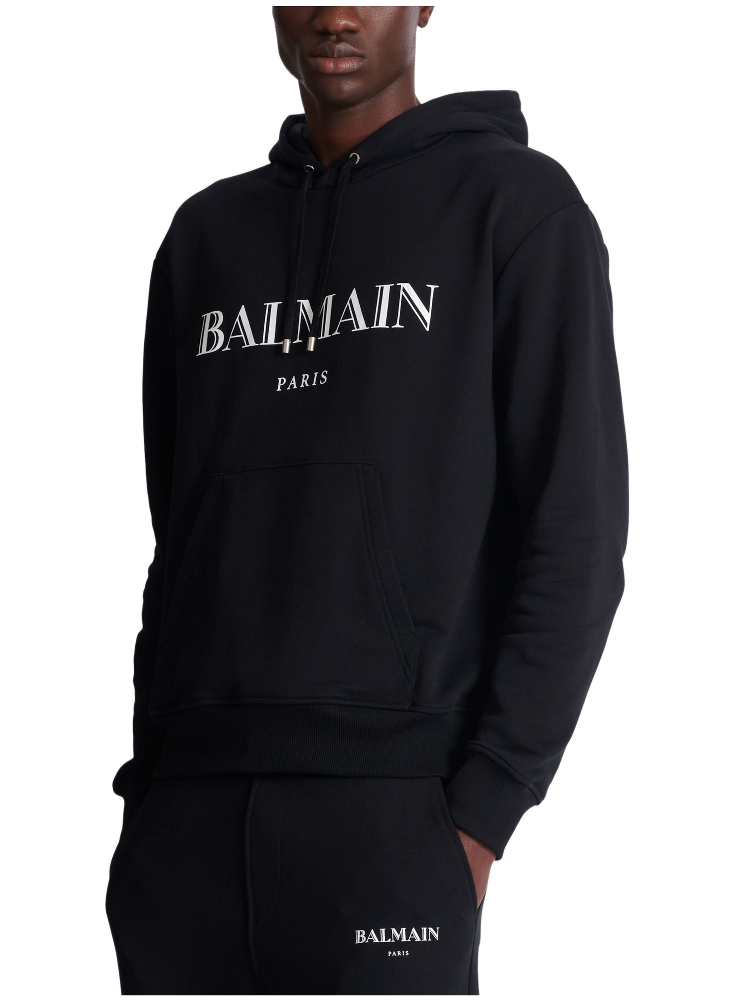 Hoodie imprimé balmain BALMAIN Noir