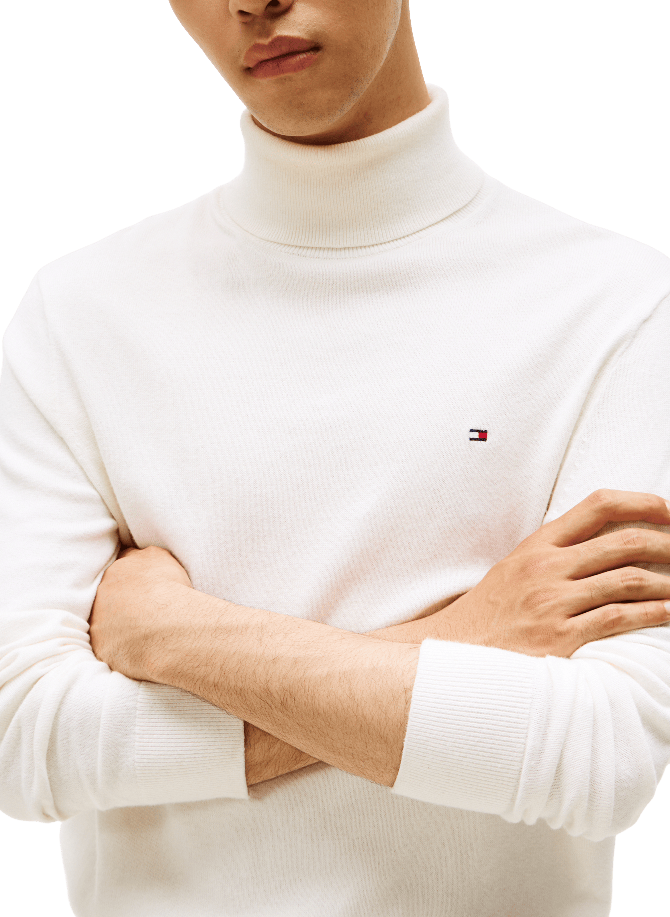 Pull col roulé TOMMY HILFIGER Beige