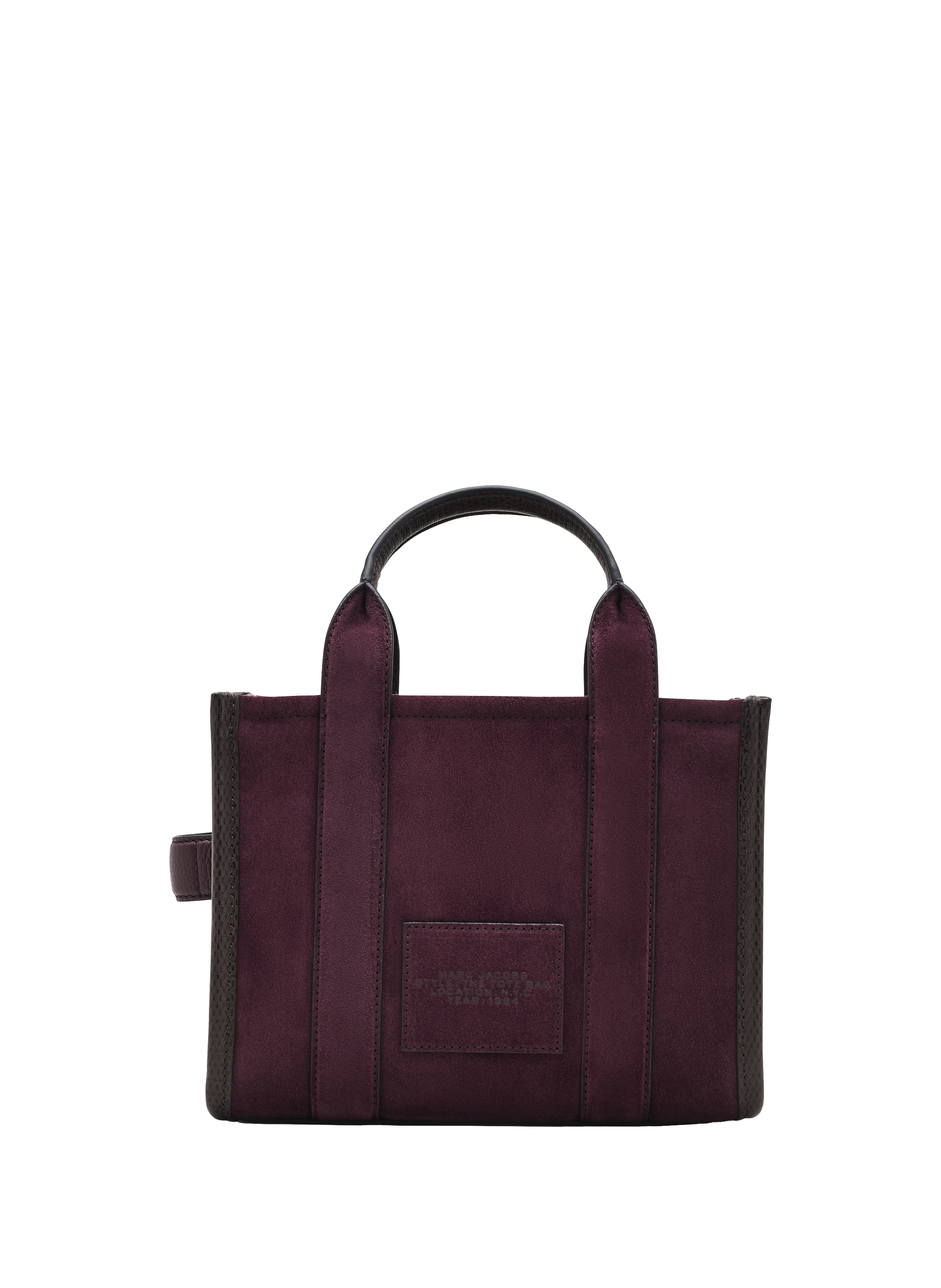 Sac cabas The Tote Bag en daim MARC JACOBS Rouge