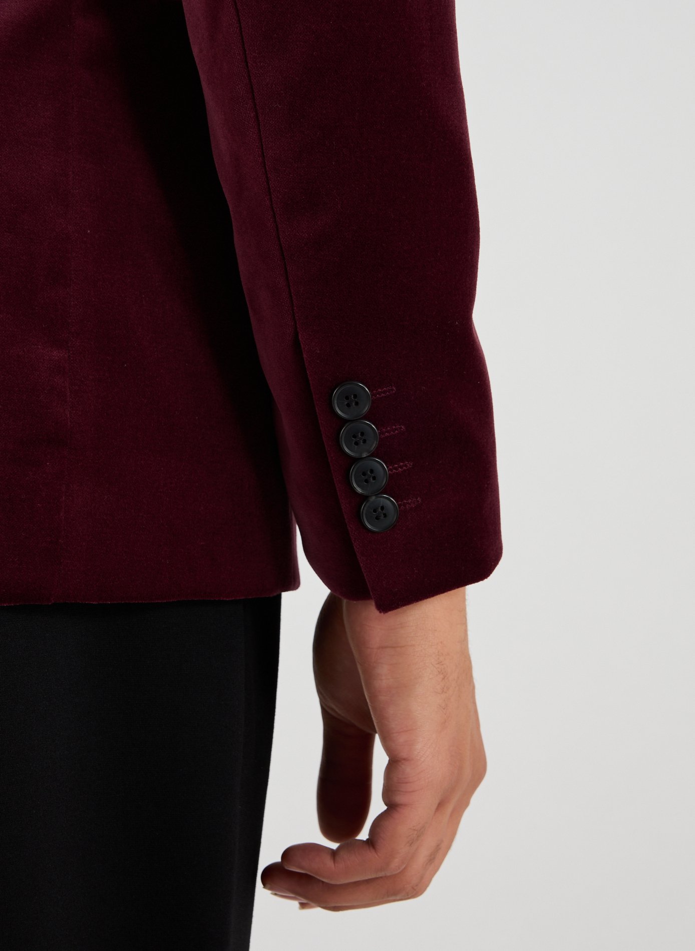 Velvet blazer SELECTED Red