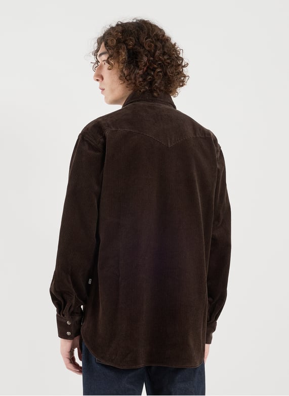 Surchemise Ricky côtelée en coton | Marron by NN.07 Surchemise Ricky côtelée en coton Marron