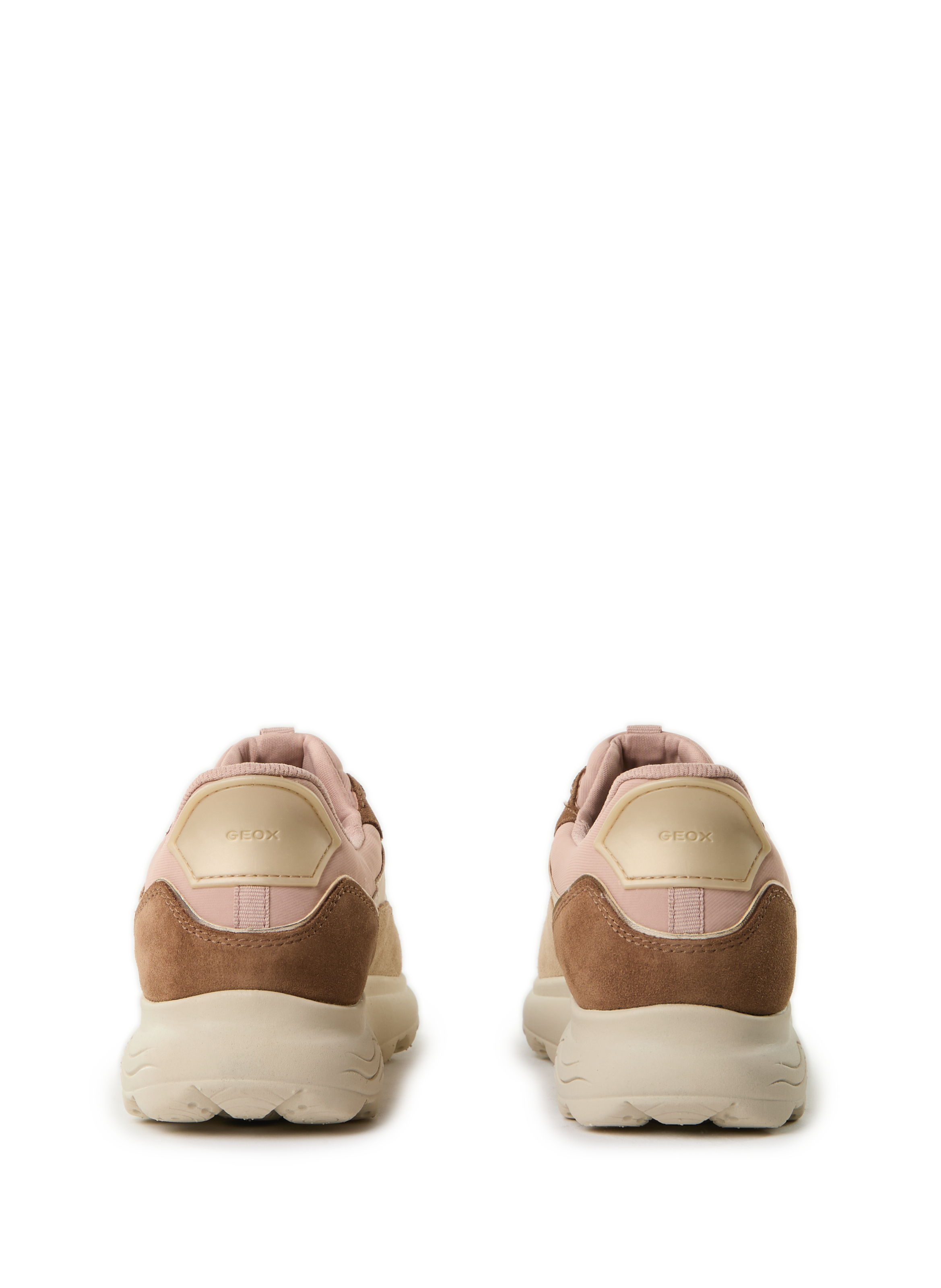 Baskets compensées en cuir mélangé GEOX Multicolore