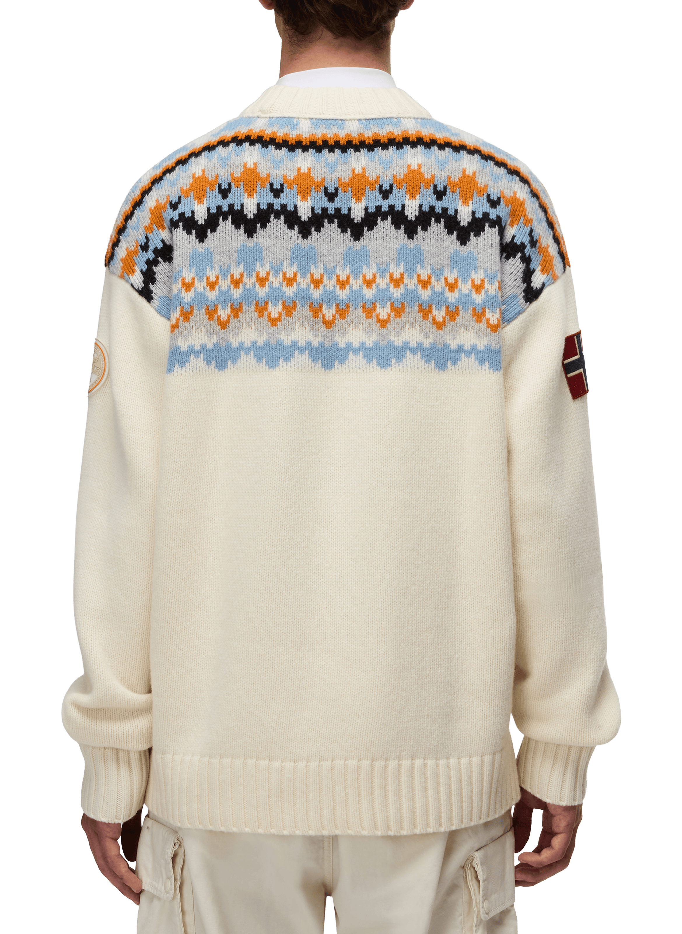 Wool-blend round-neck jumper NAPAPIJRI Beige