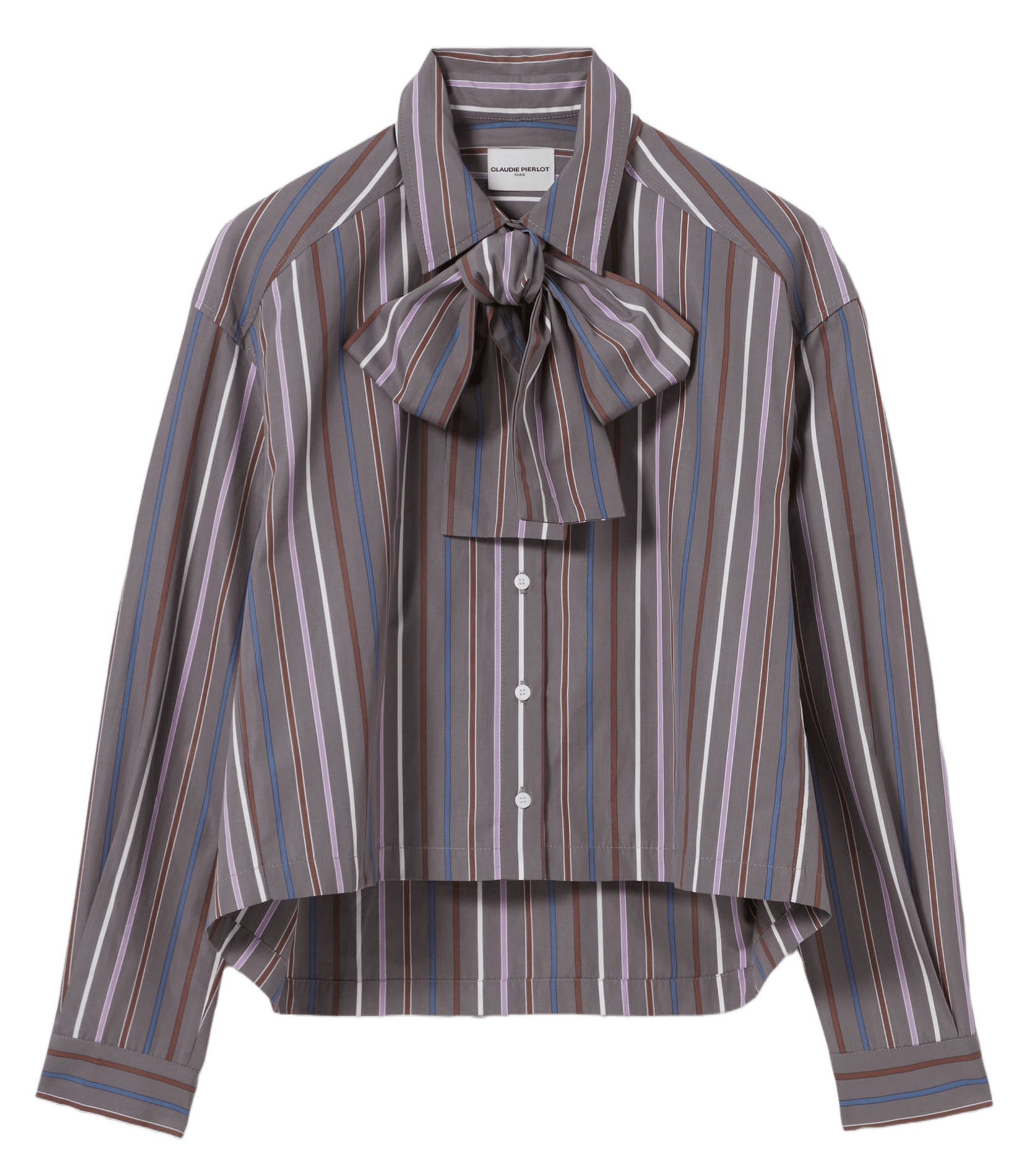 Chemise courte ample en coton carlota CLAUDIE PIERLOT Multicolore