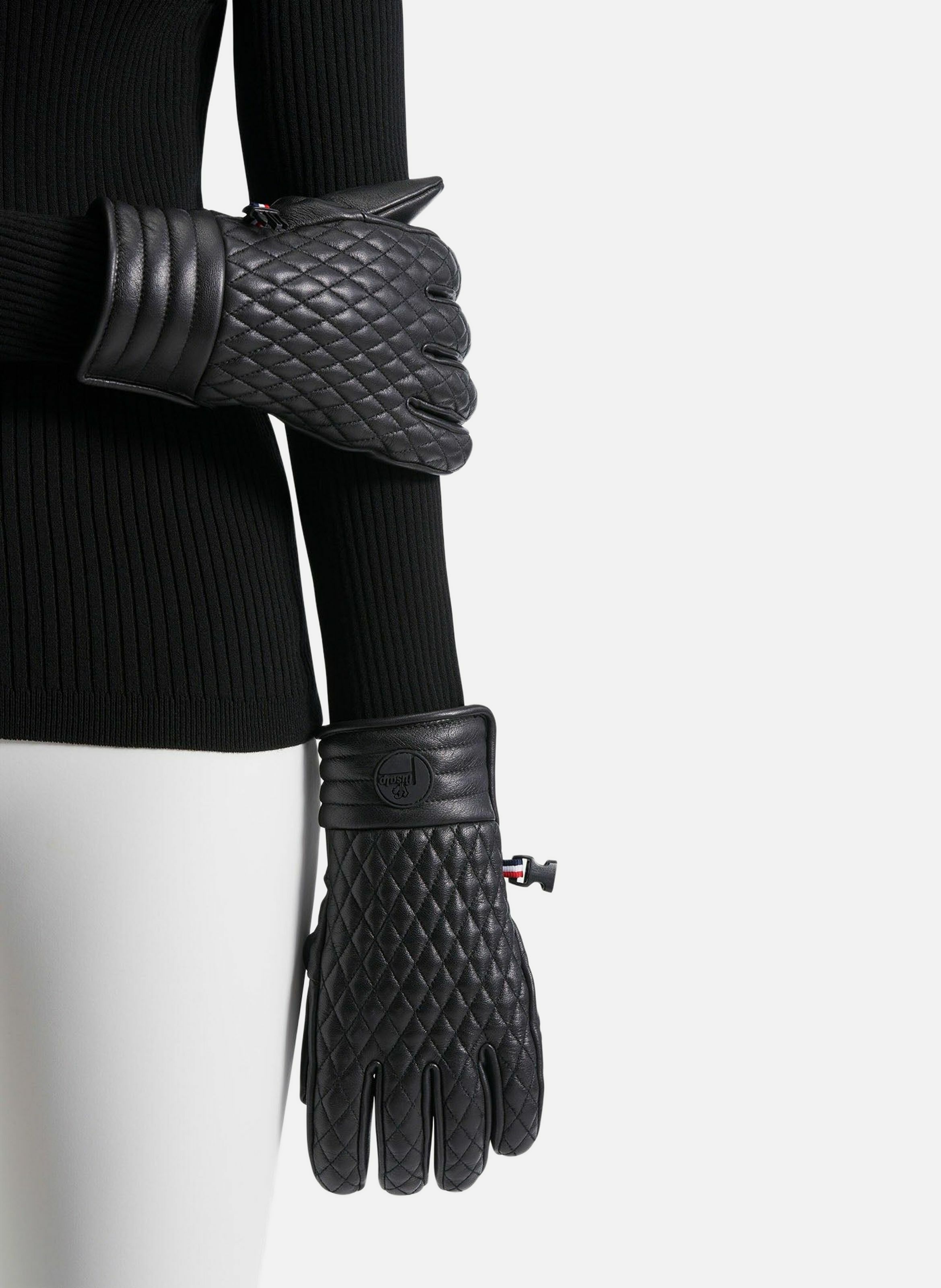 Gants de ski athena glove cuir de chevre FUSALP Noir