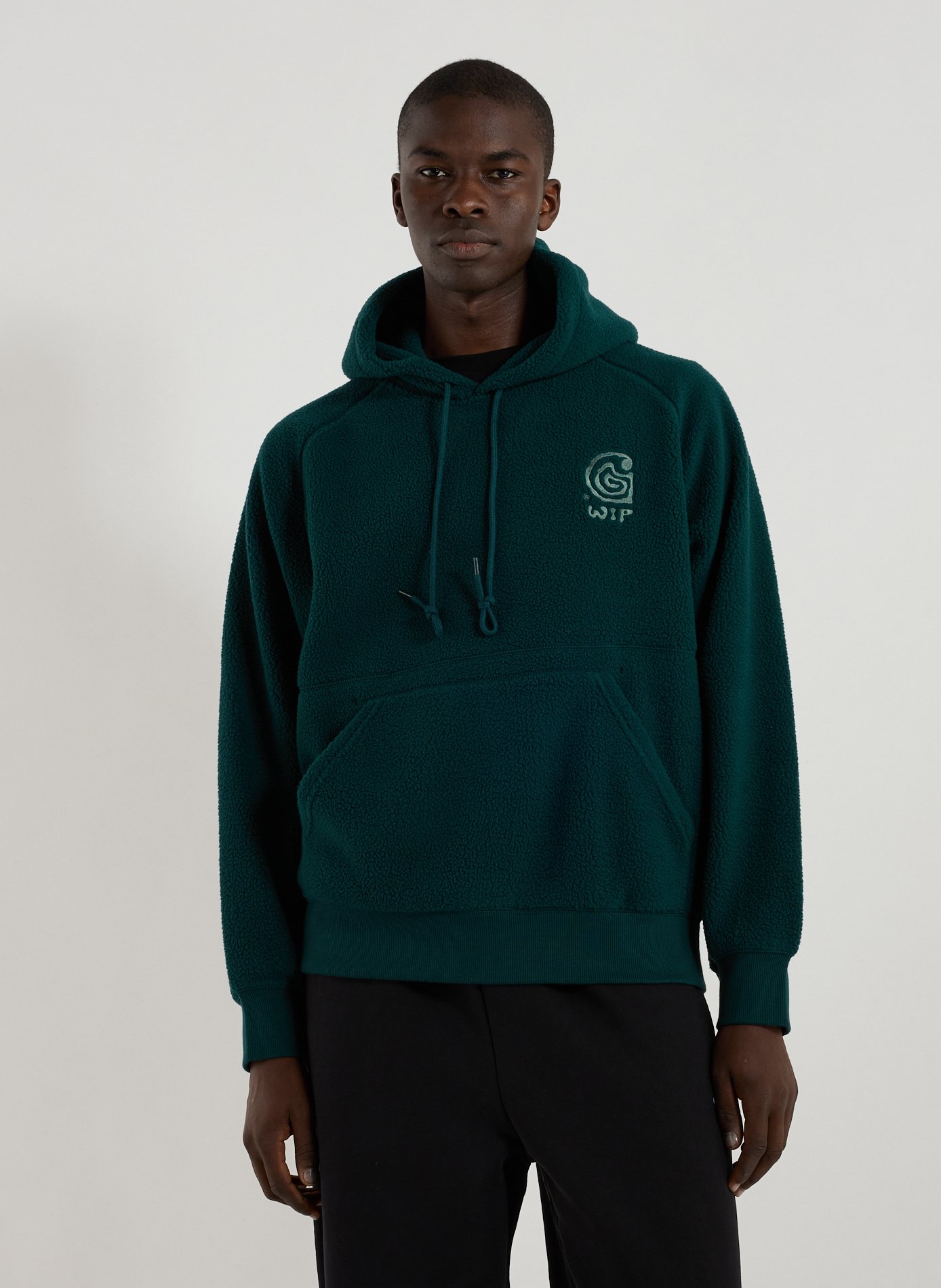 CARHARTT WIP Hoodie polaire ample Vert