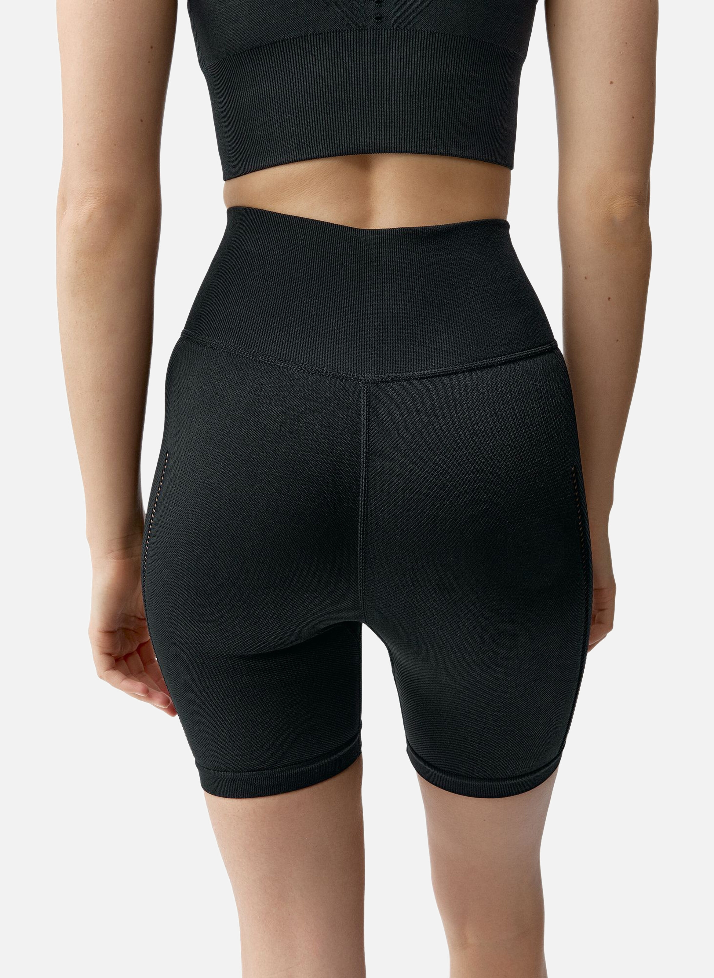 Short moulant de sport seamless sunset BORN LIVING YOGA Noir