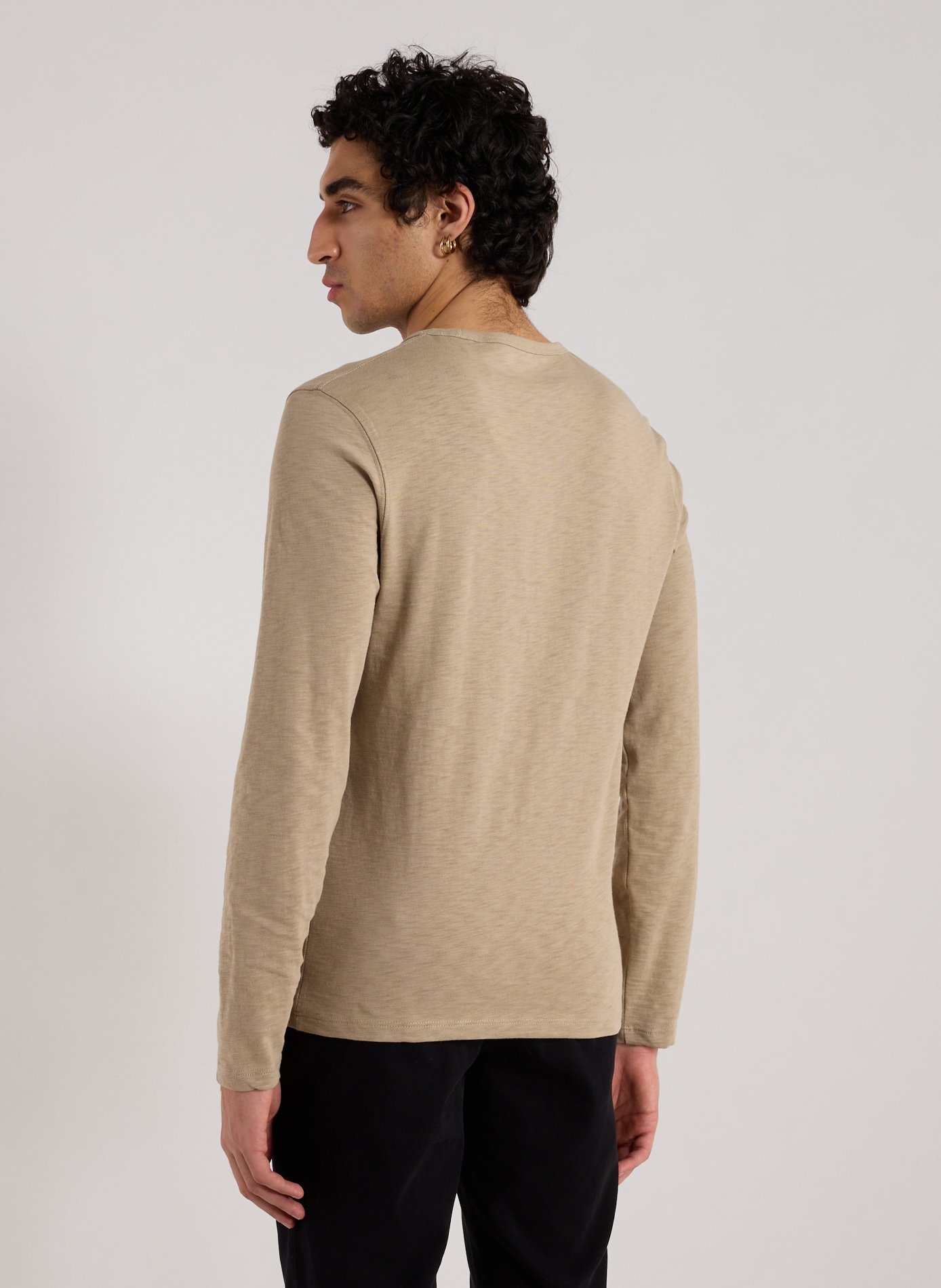 Classic Cotton T-Shirt EDEN PARK Beige