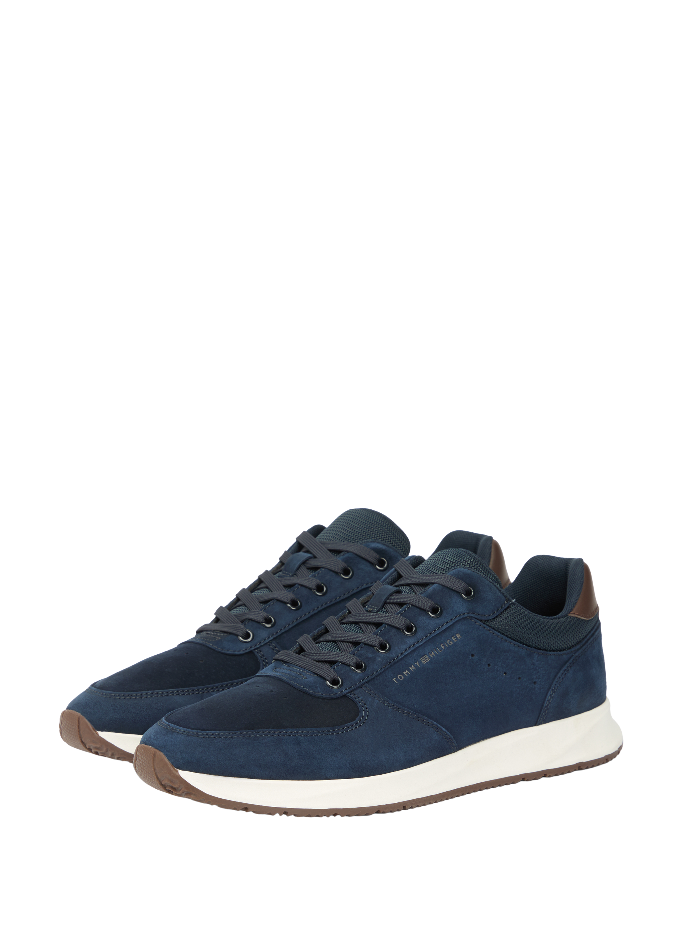 Basket en cuir suede TOMMY HILFIGER Bleu