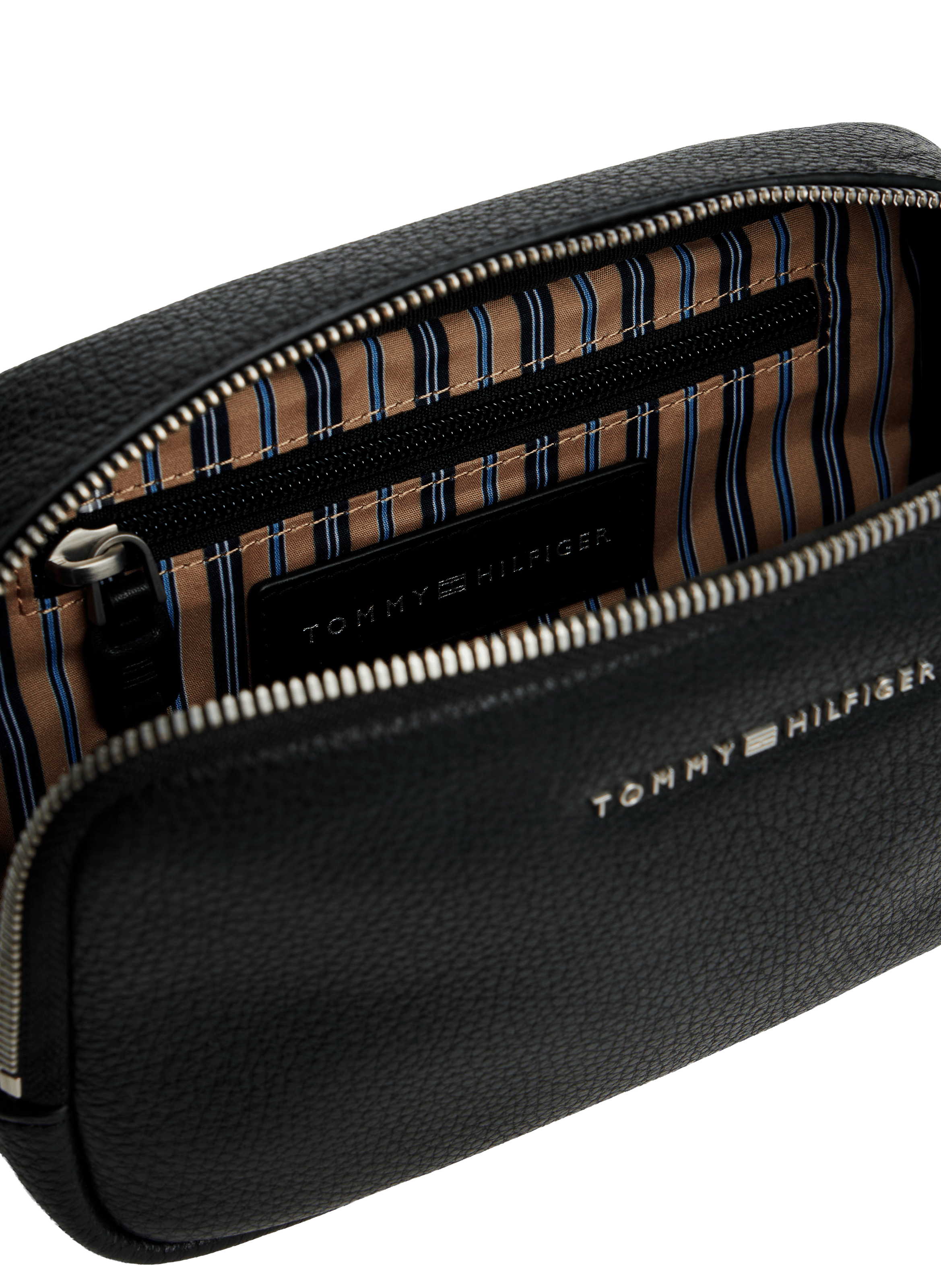 Grained faux leather camera bag TOMMY HILFIGER Black