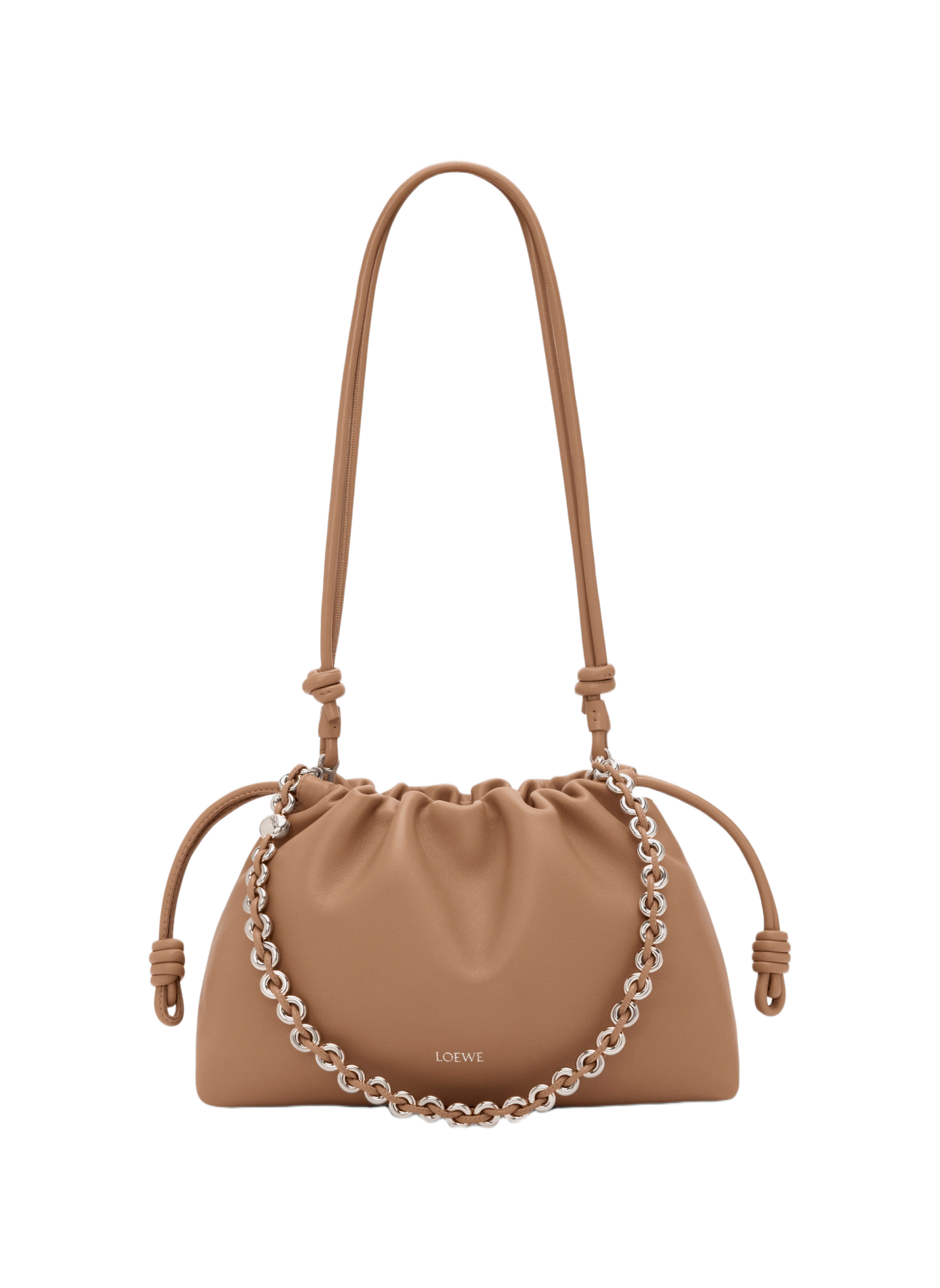 Sac Flamenco purse moyen en cuir  LOEWE Marron