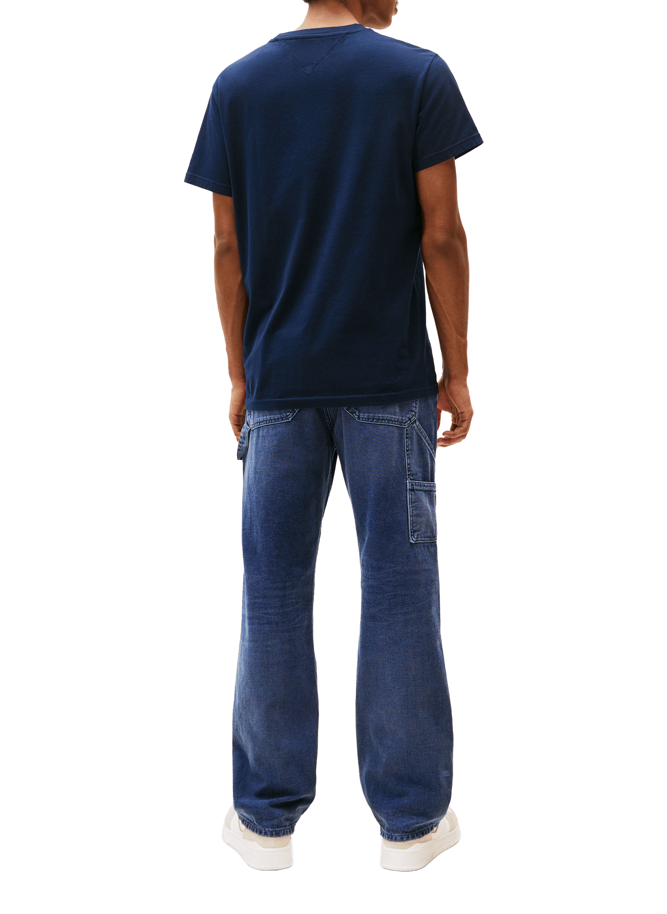 Straight-fit cotton T-shirt TOMMY HILFIGER Blue