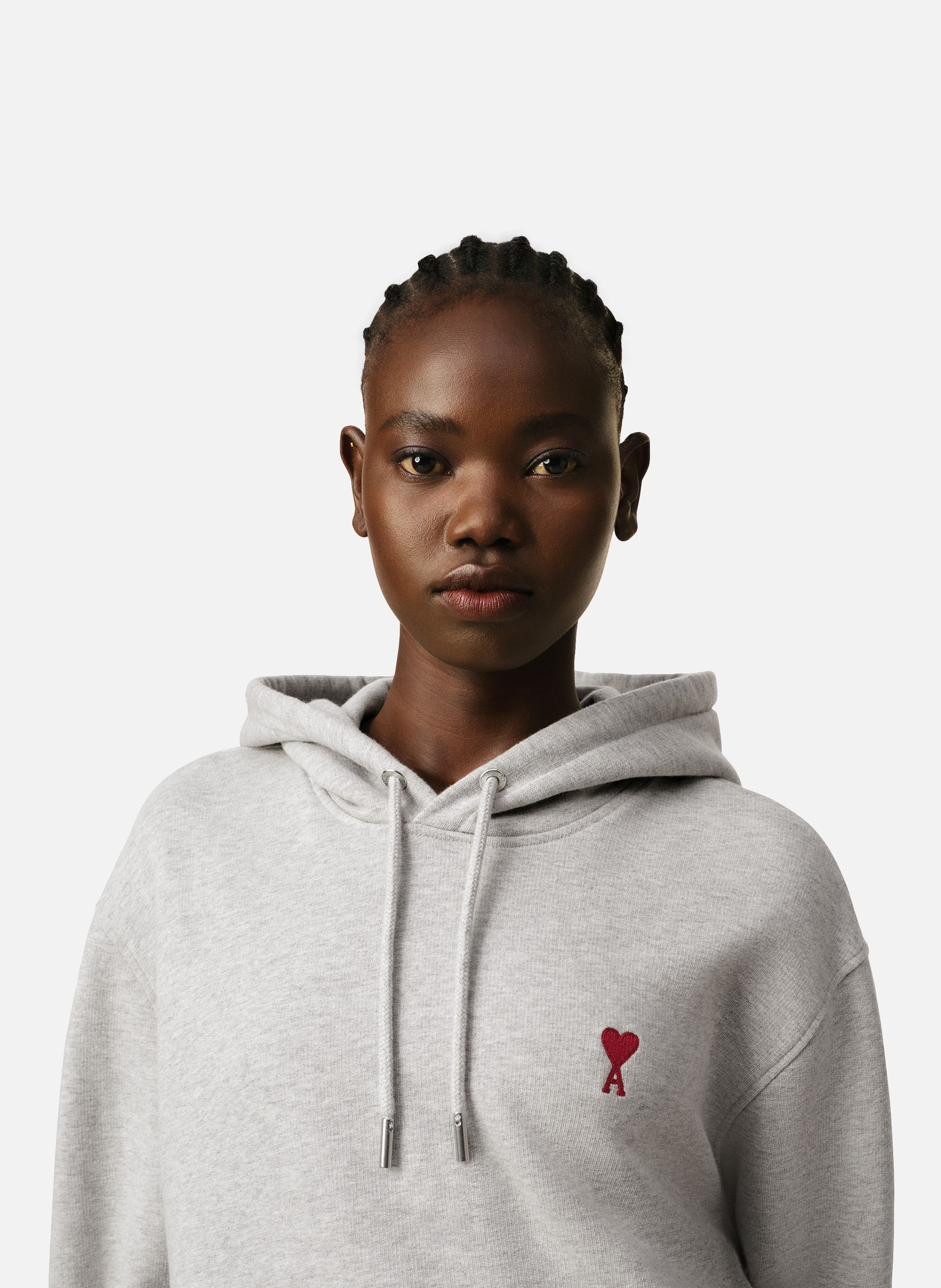 Hoodie Ami de Coeur Rouge unisexe AMI PARIS Gris
