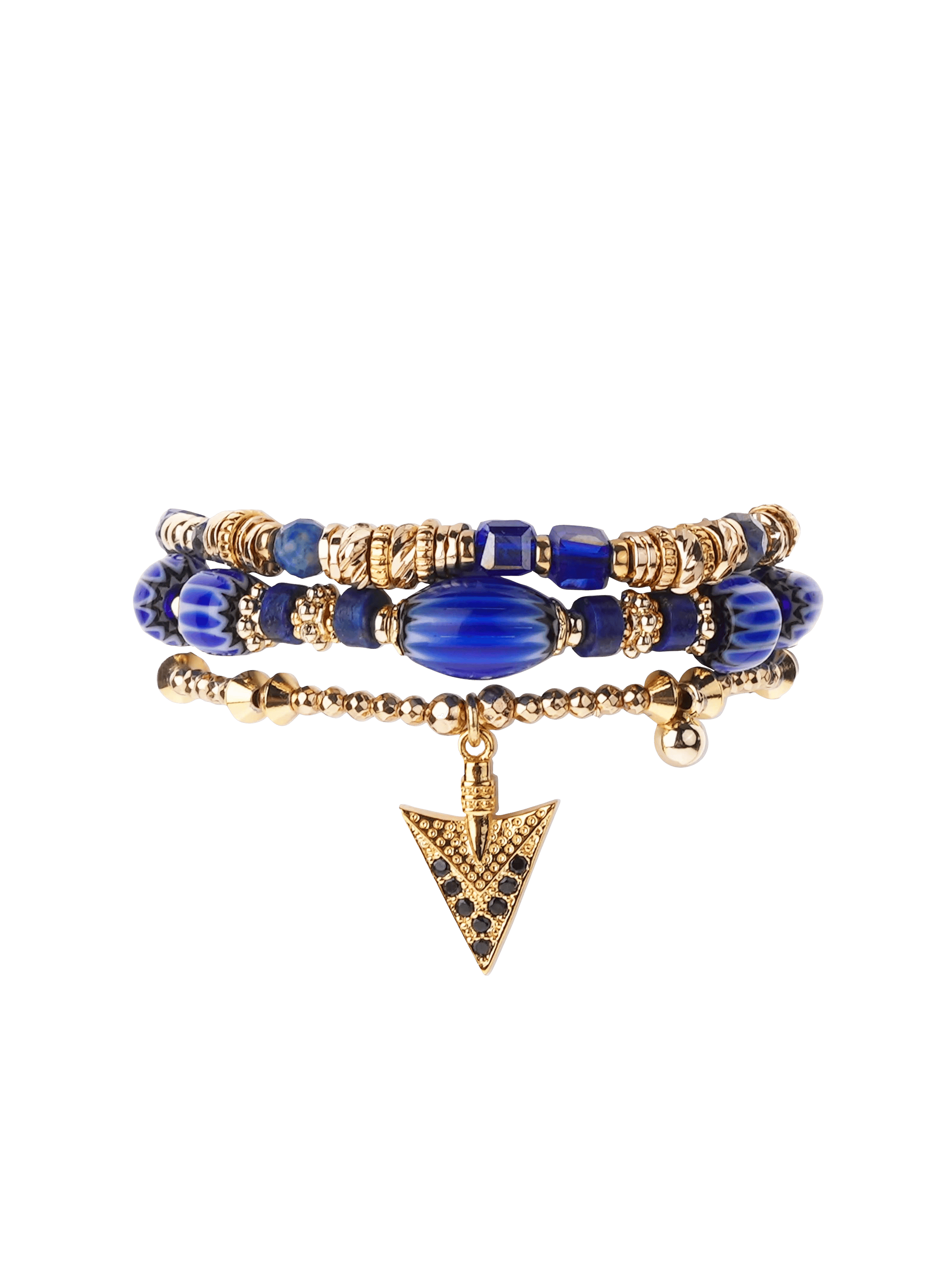 Bracelet ajustable multirang avec perles vadorada HIPANEMA Bleu