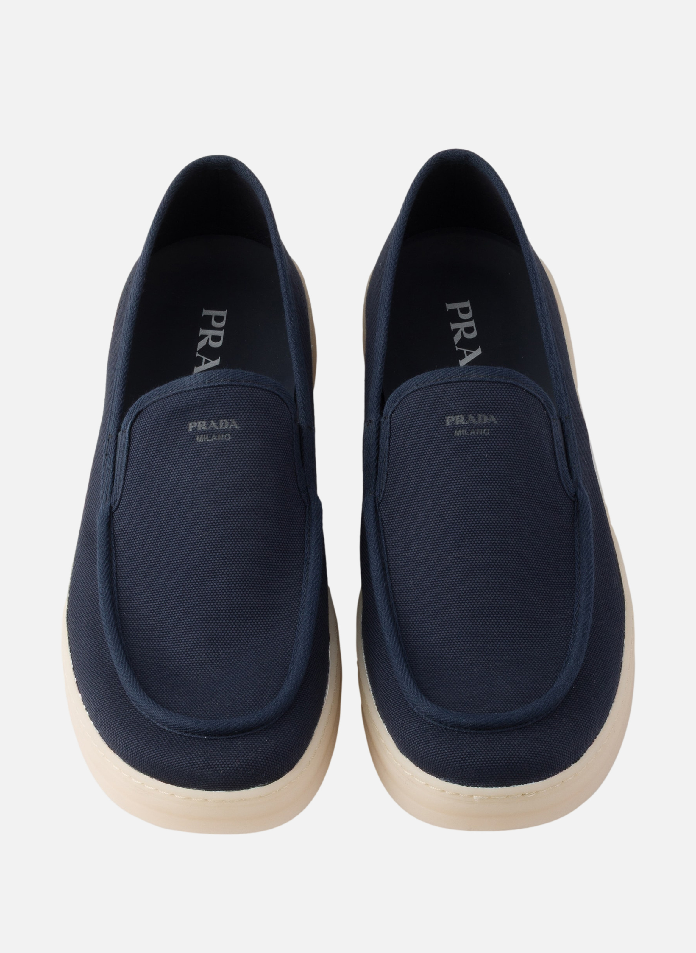 Mocassins en tissu PRADA Bleu