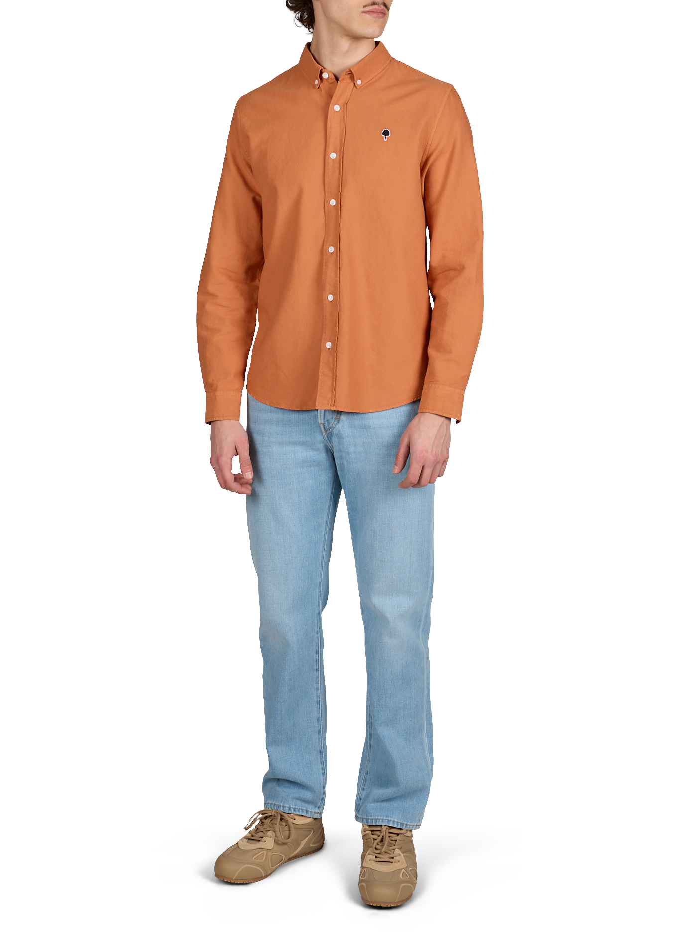 Chemise Ivoy en coton FAGUO Orange