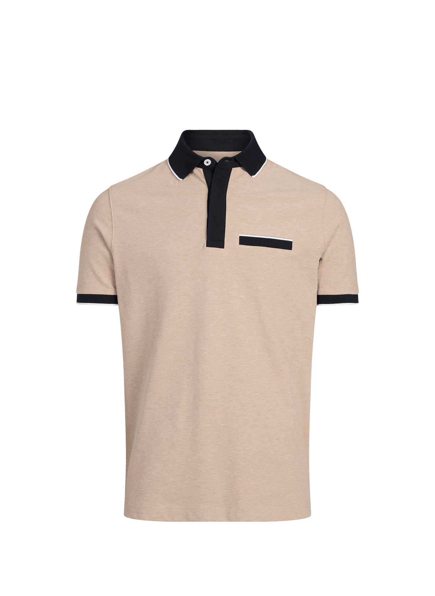 Polo droit à manches courtes EDEN PARK Beige