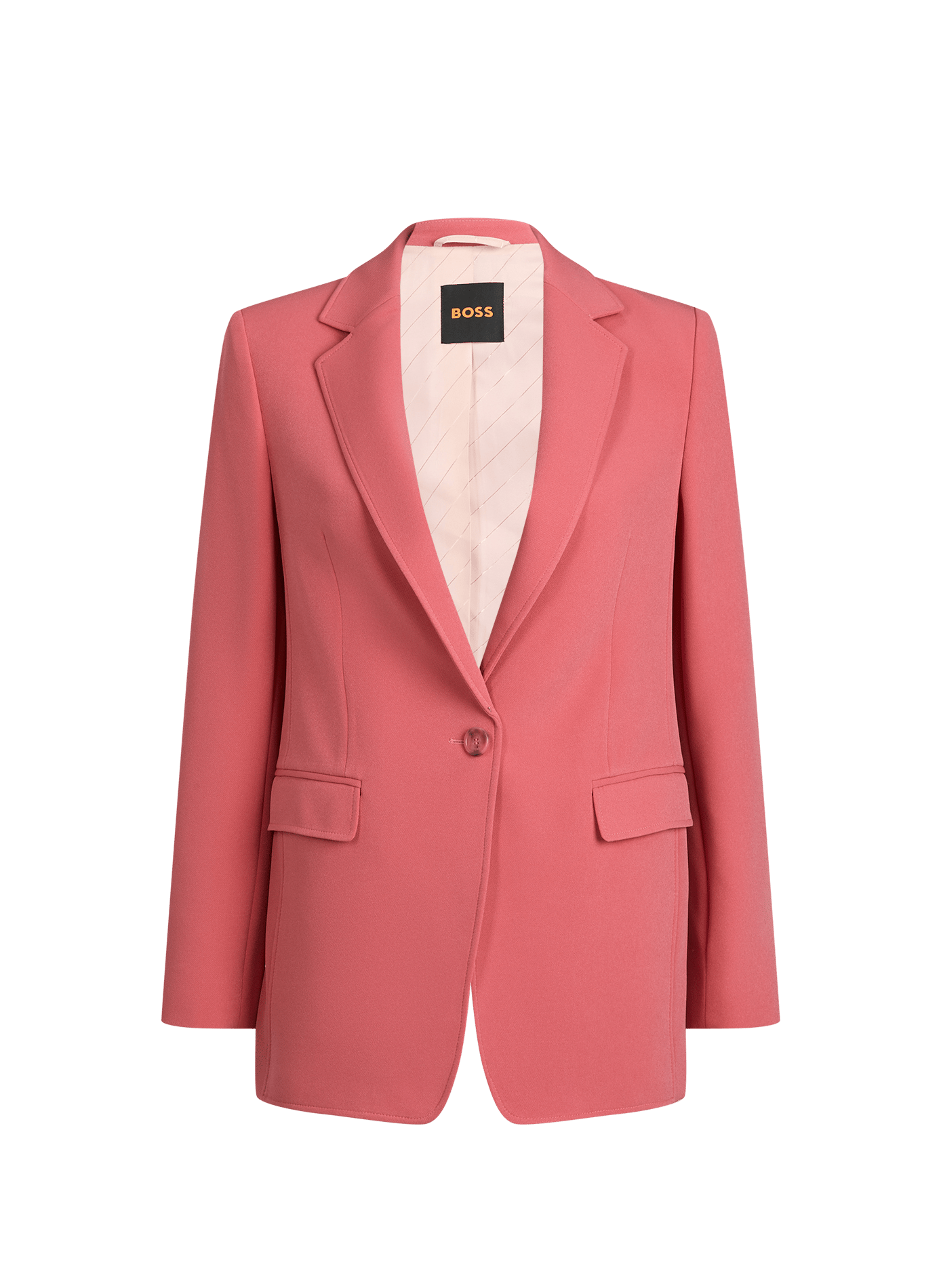Regular stretch crepe blazer BOSS Red