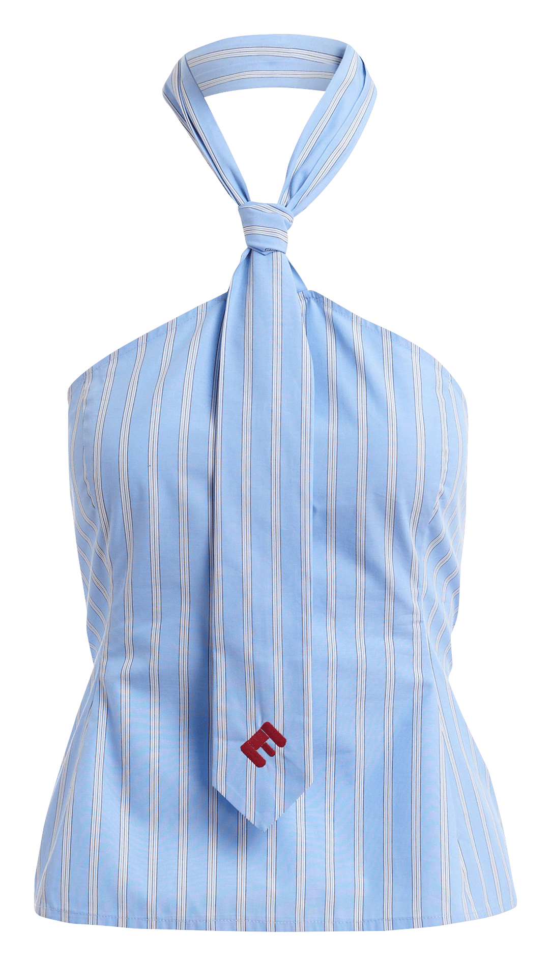 Top sans manches à cravate rayé jopje Bleu