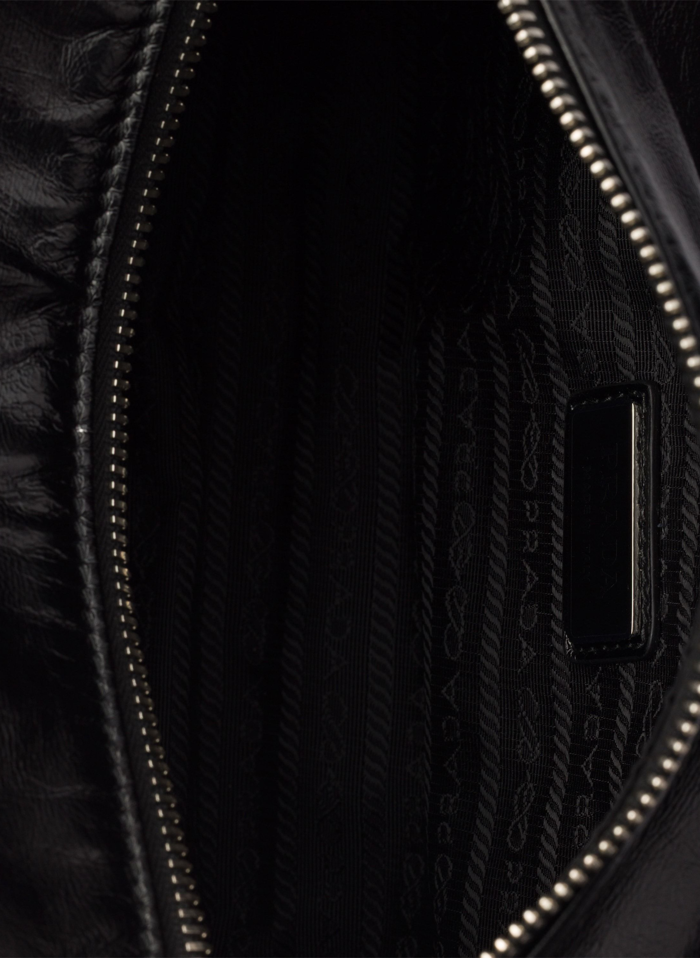 Sac à bandoulière en cuir PRADA Noir