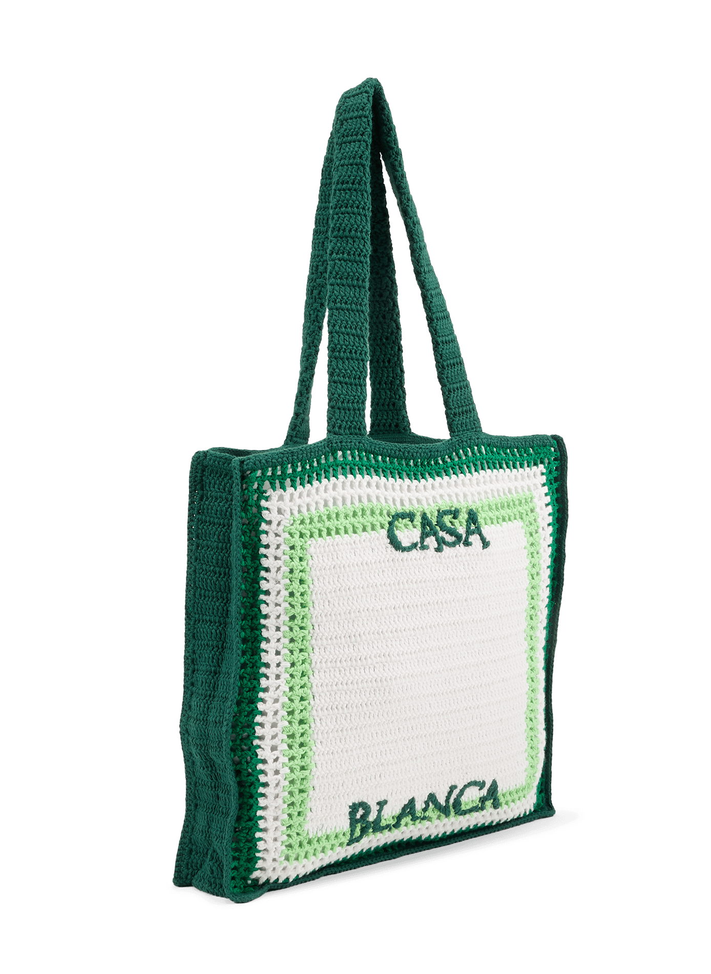Strandtasche aus gestreifter Häkelarbeit CASABLANCA PARIS Mehrfarbig