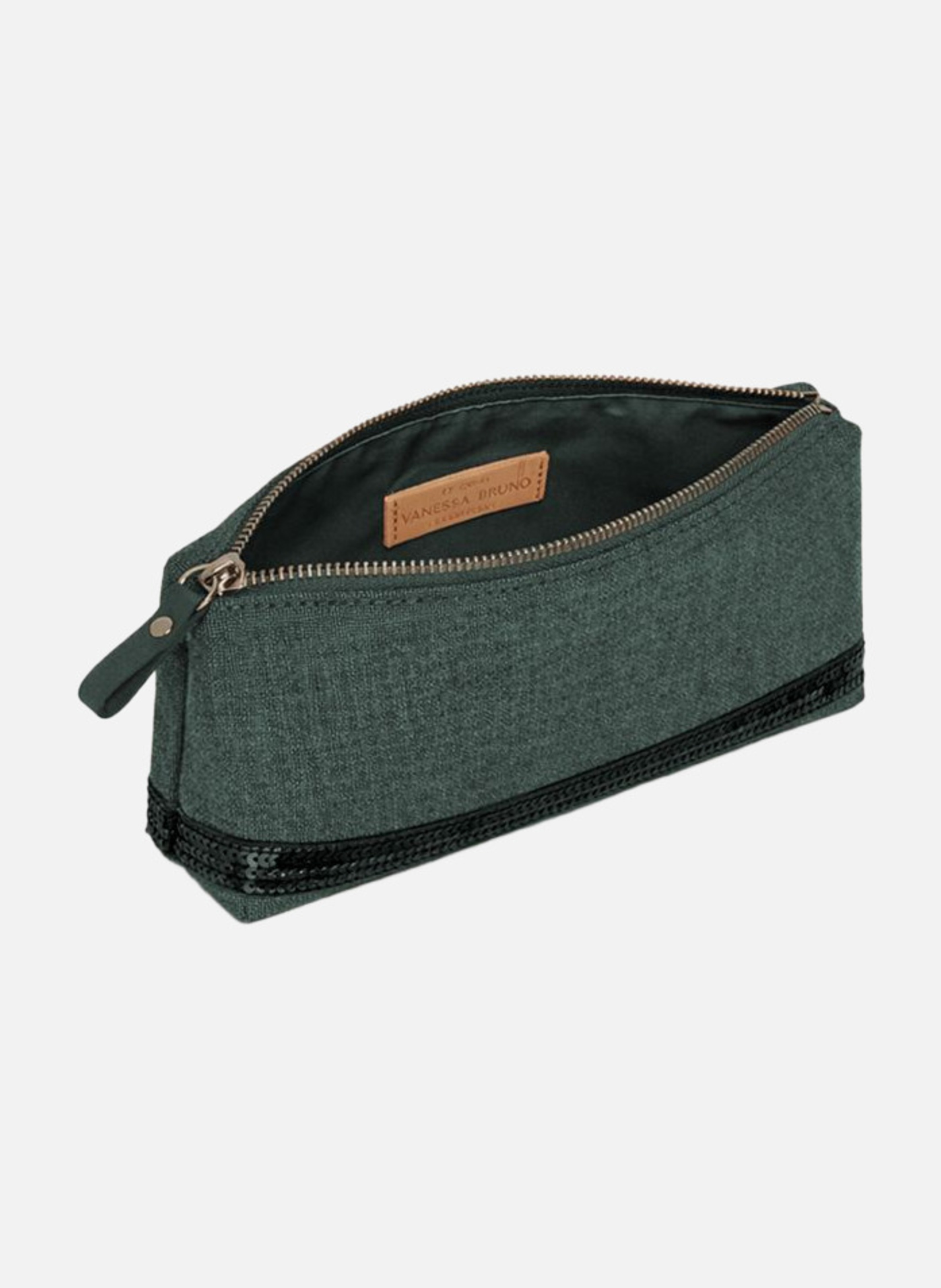 Trousse écolier en lin VANESSA BRUNO Vert