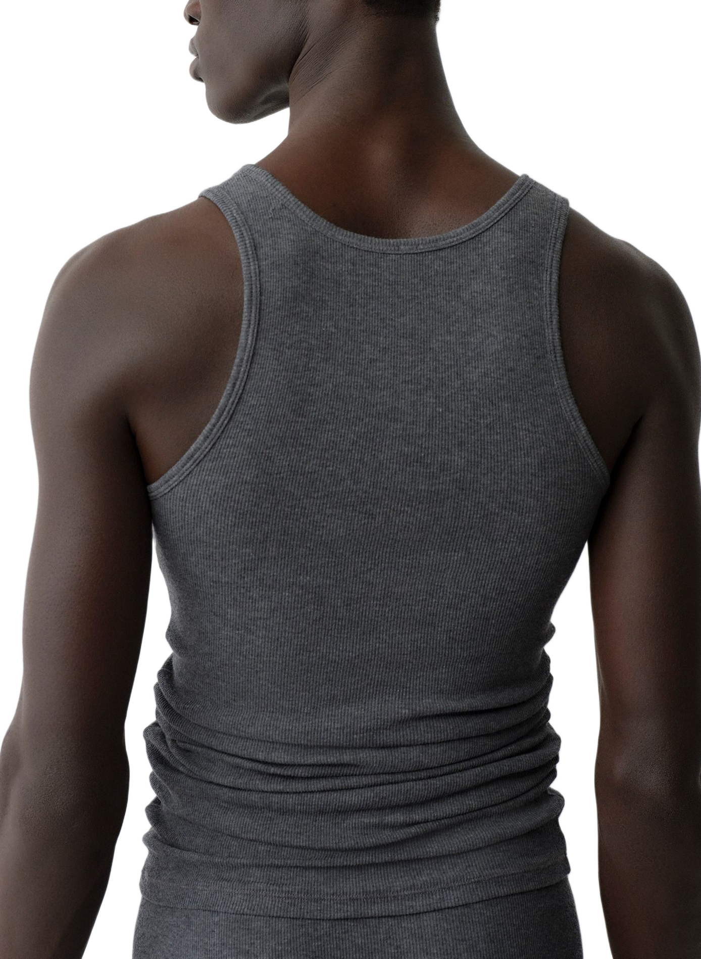 Ribbed cotton blend Tank top CALVIN KLEIN COLLECTION Grey