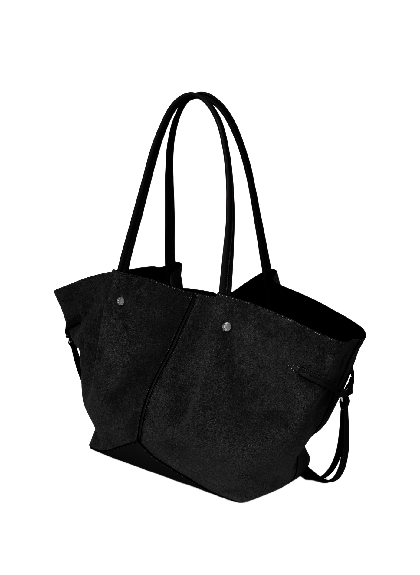 Tas K/Pierced suède-effect | Zwart KARL LAGERFELD Dames
