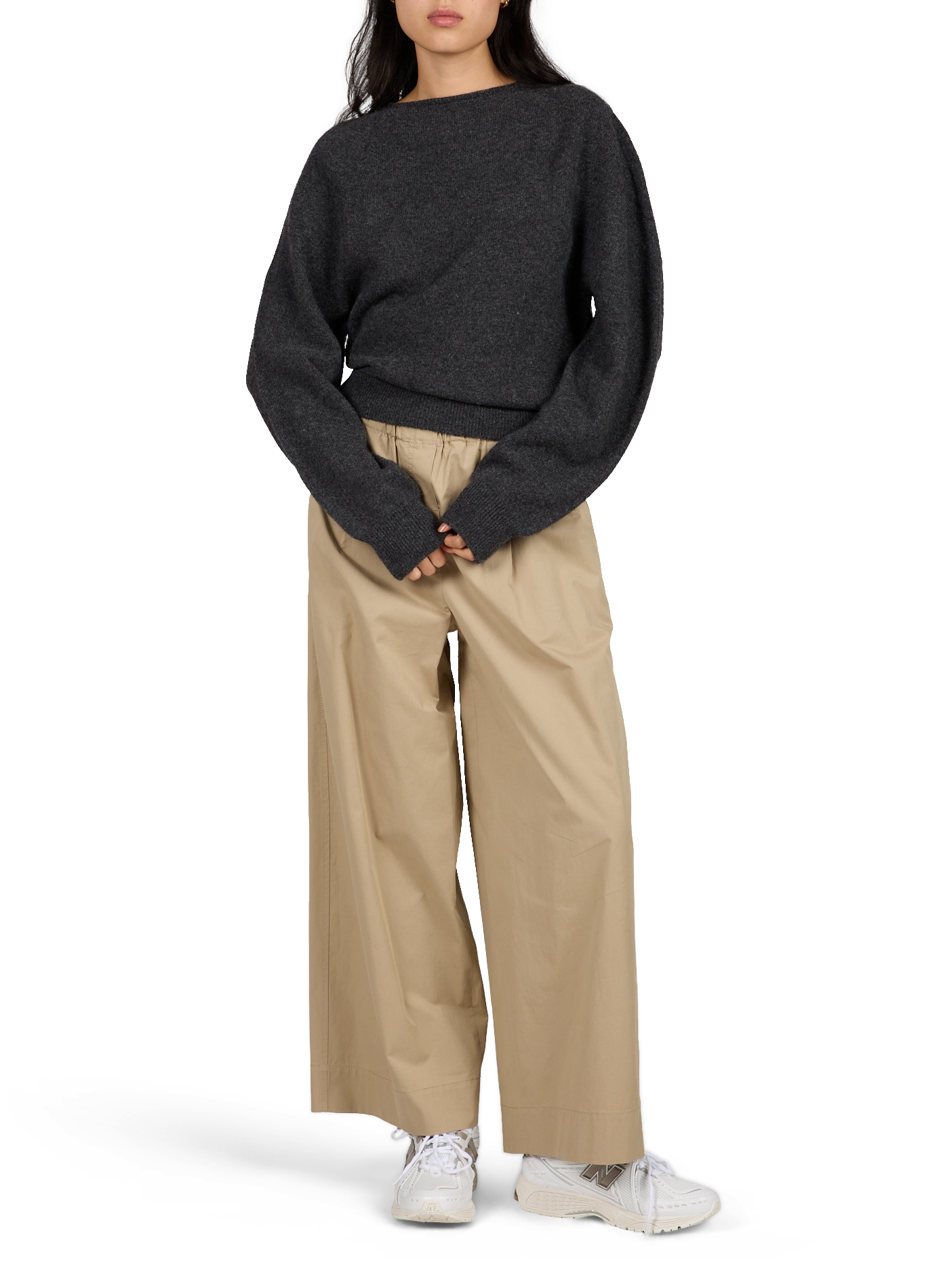 Asymmetrical wool and alpaca sweater LE 17 SEPTEMBRE Grey