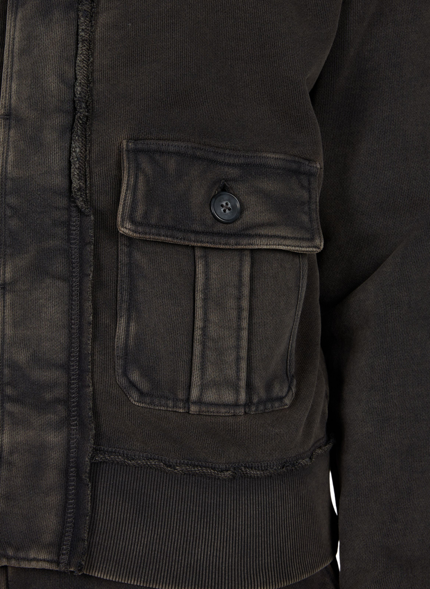 Straight jacket with high collar in cotton ENTIRE STUDIOS Black