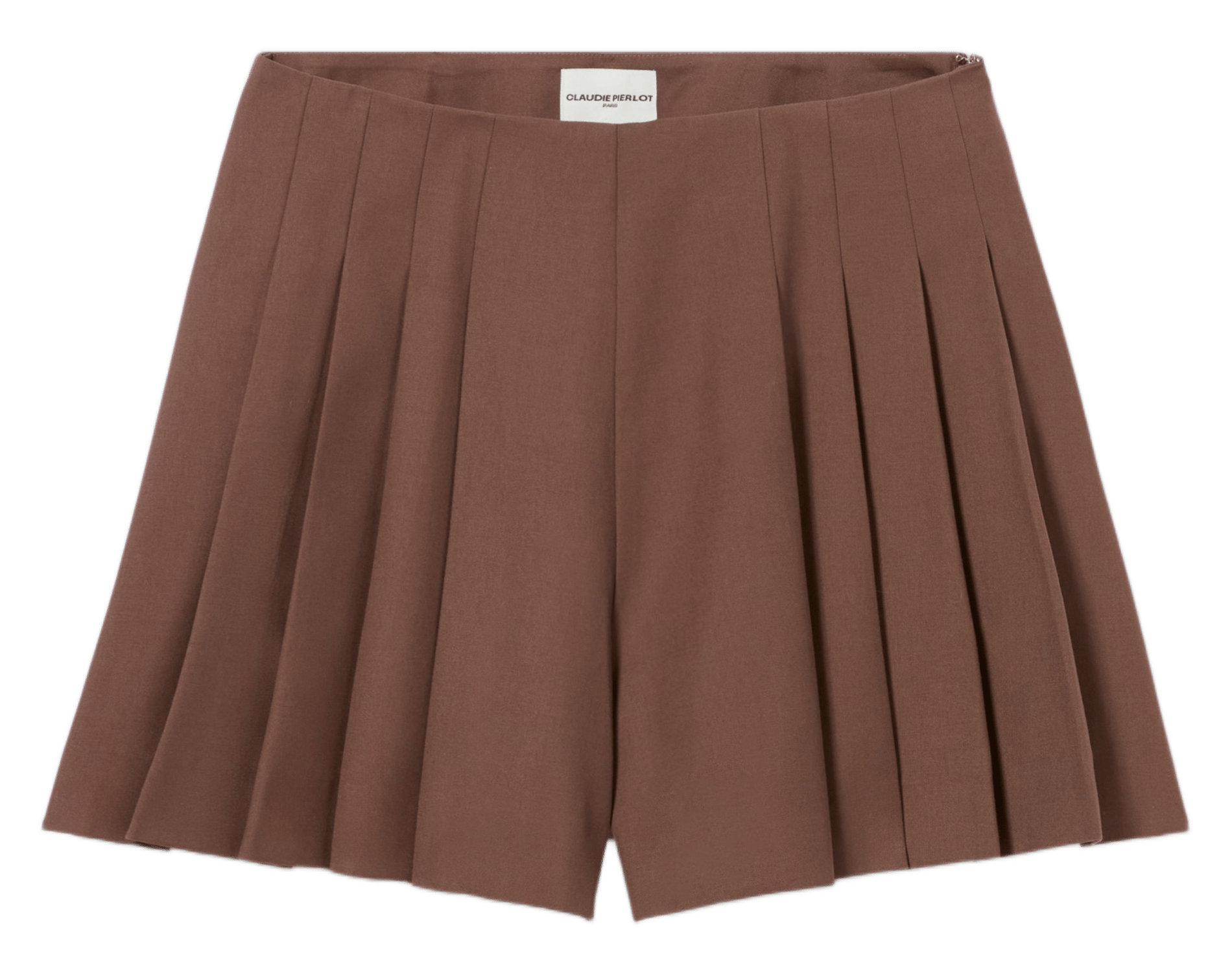 Short large plissé CLAUDIE PIERLOT Marron