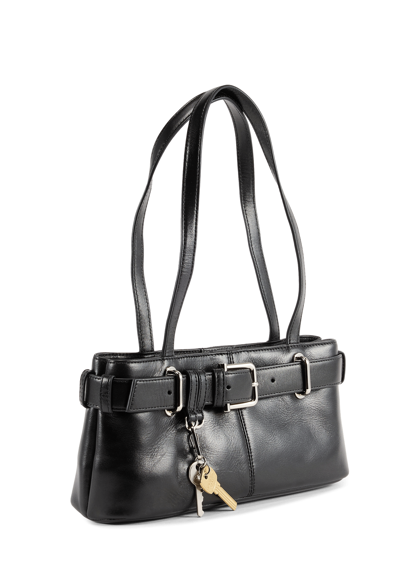 Sac porté épaule Brocle Mini en cuir | Noir OSOI Femme